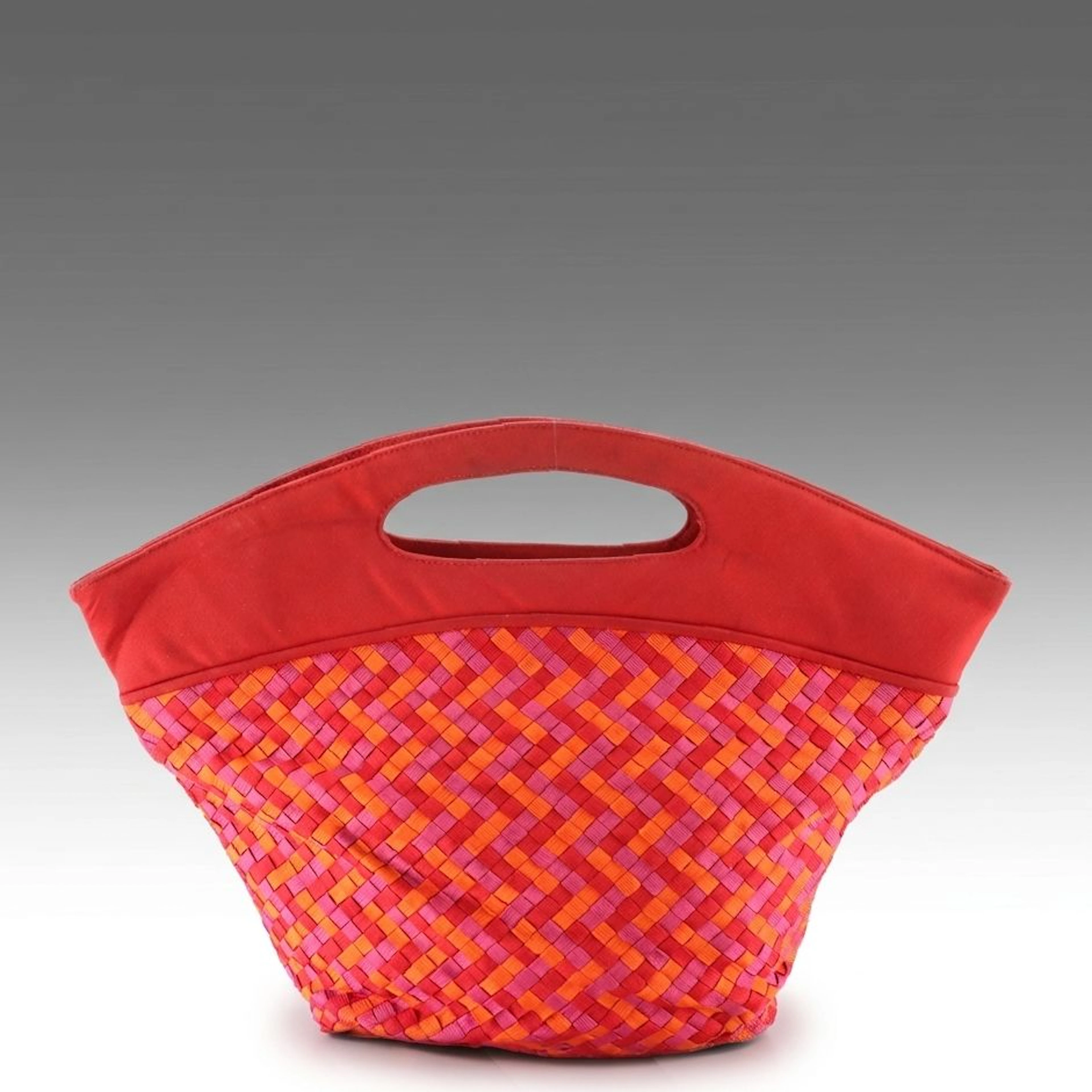 Bottega Veneta Intrecciato Ribbon Tote Bag with Cut-Out Handle