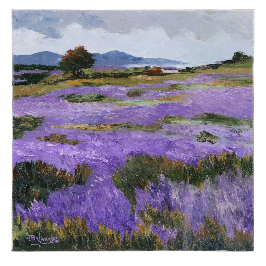 James Baldoumas Oil Painting "Lavender Fields," 2026