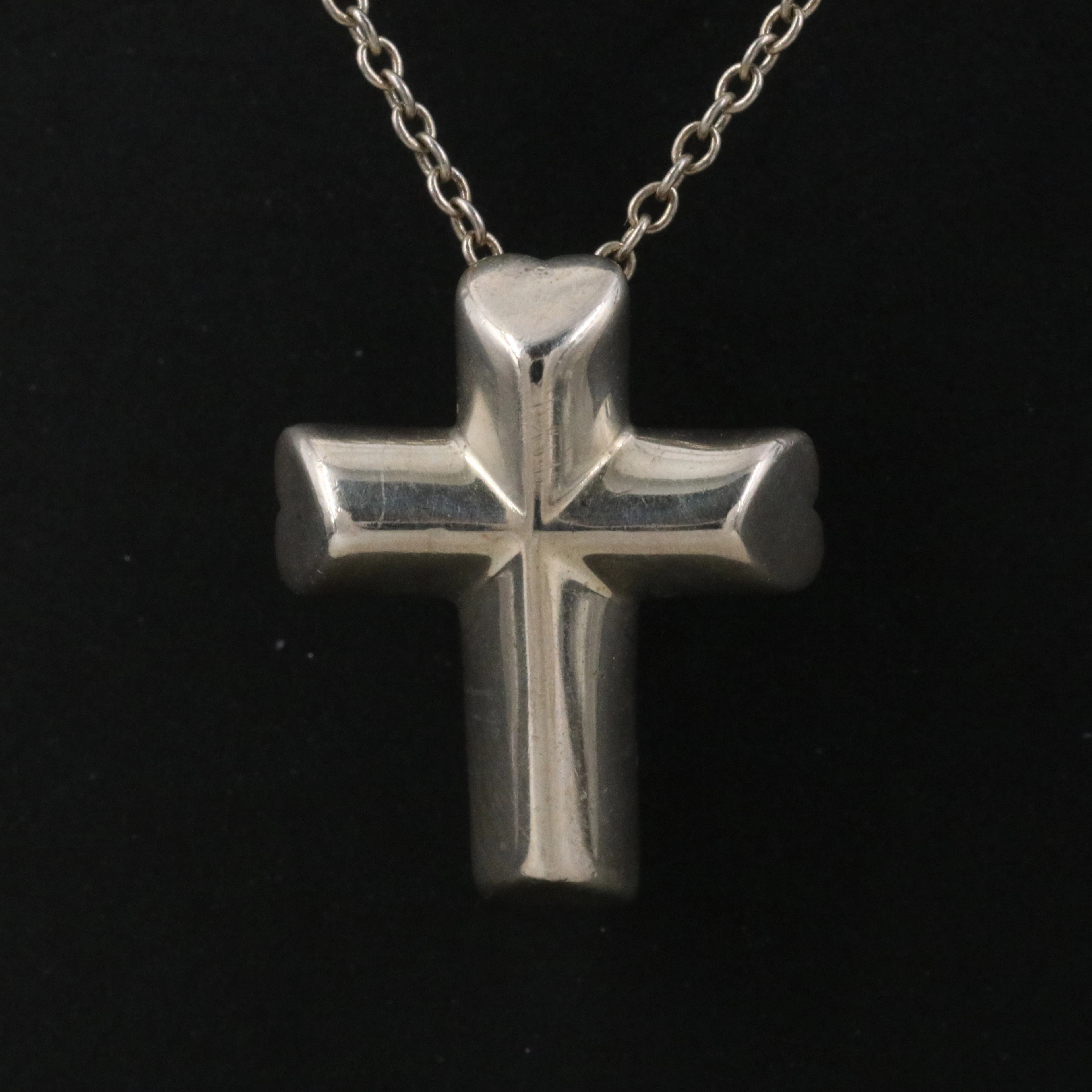 Paloma Picasso for Tiffany & Co. Sterling Tenderness Cross Pendant