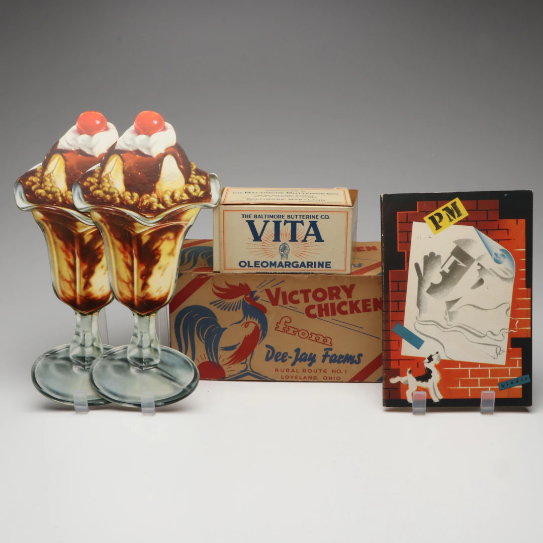 Dee-Jay Farms Victory Chicken and More Advertisements, Early to Mid-20th