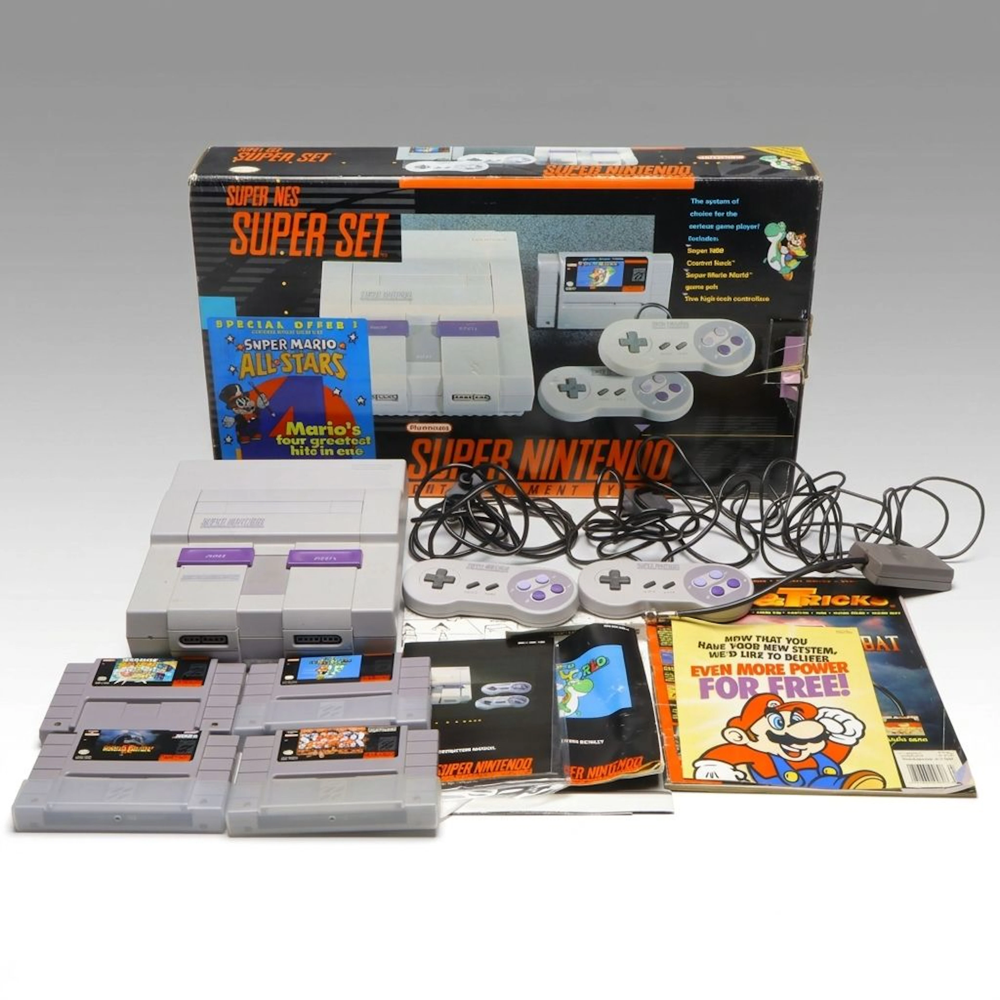 Super Nintendo "Super Set" Entertainment System, Late 20th Century
