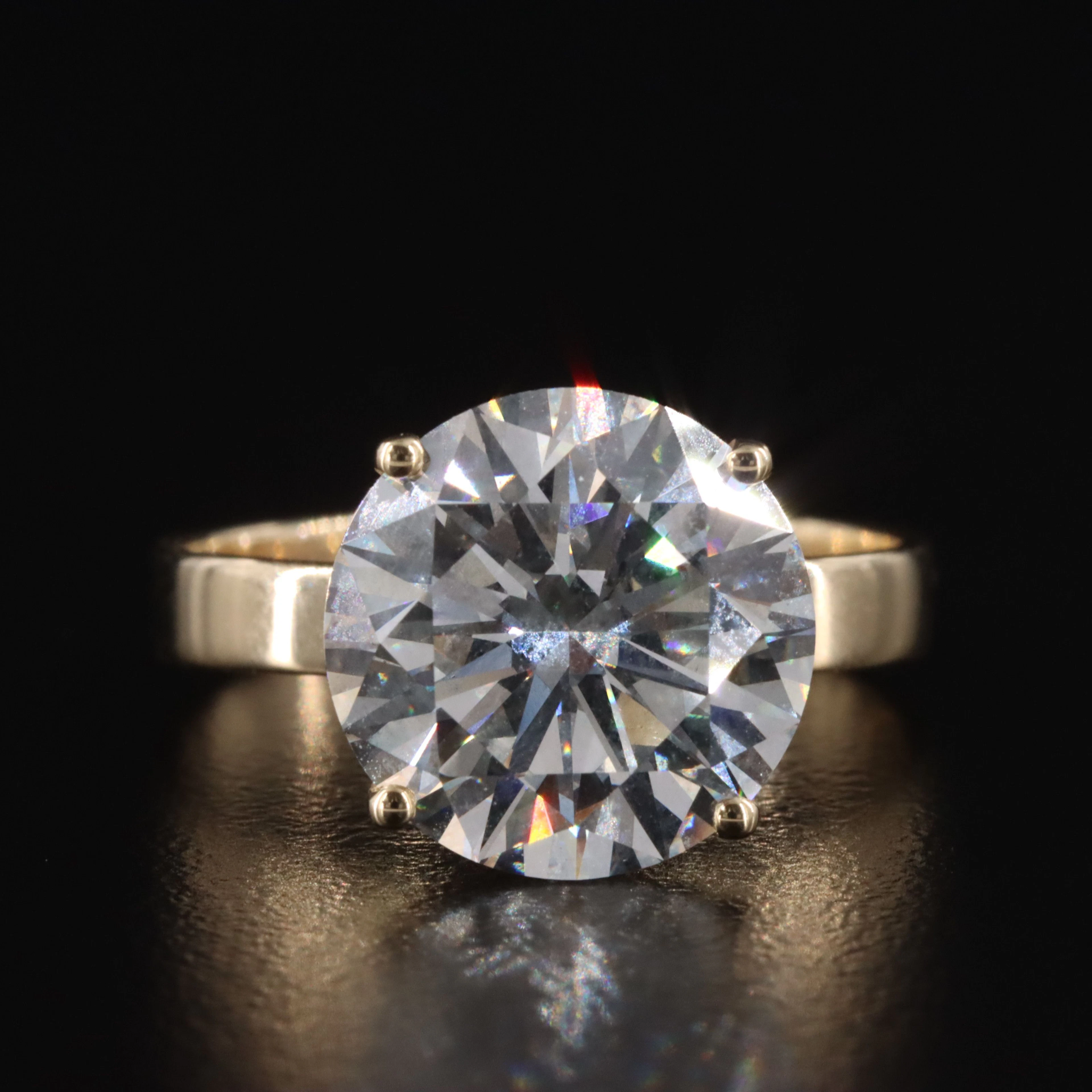 14K 5.00 CT Lab Grown Diamond Solitaire Ring with IGI Report