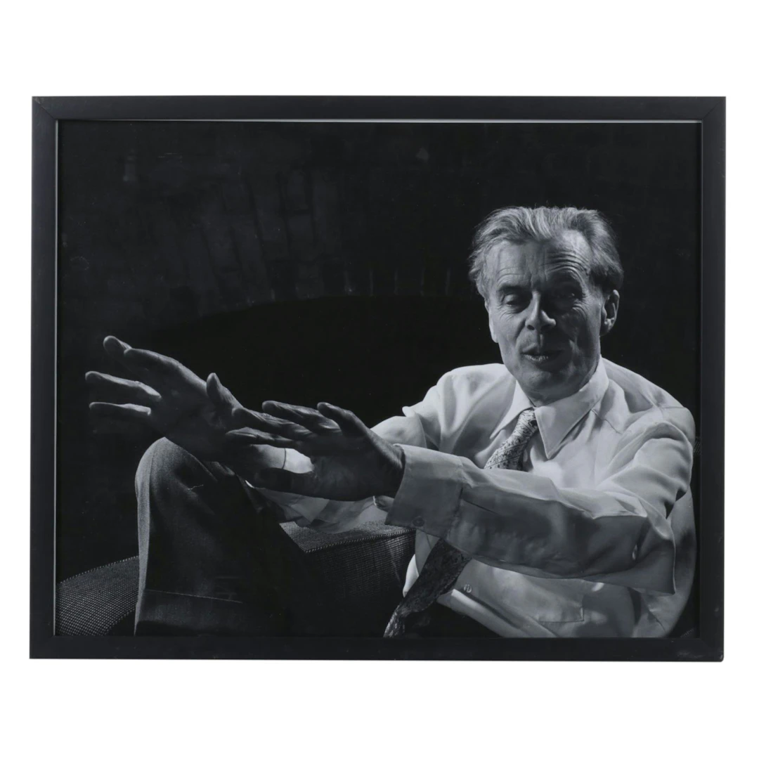 Philippe Halsman Silver Gelatin Photograph "Aldous Huxley"