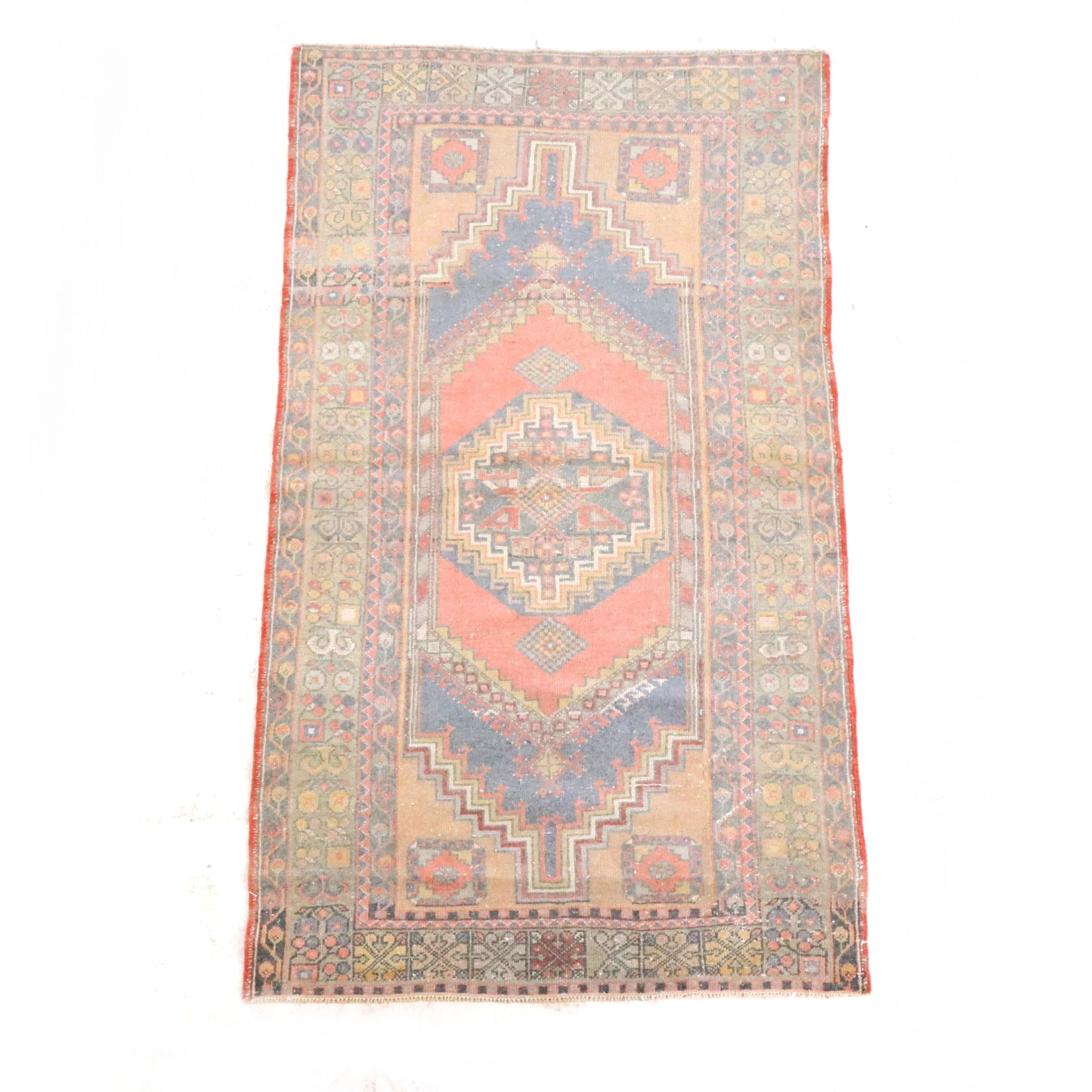 3'8 x 6'8 Hand-Knotted Turkish Area Rug
