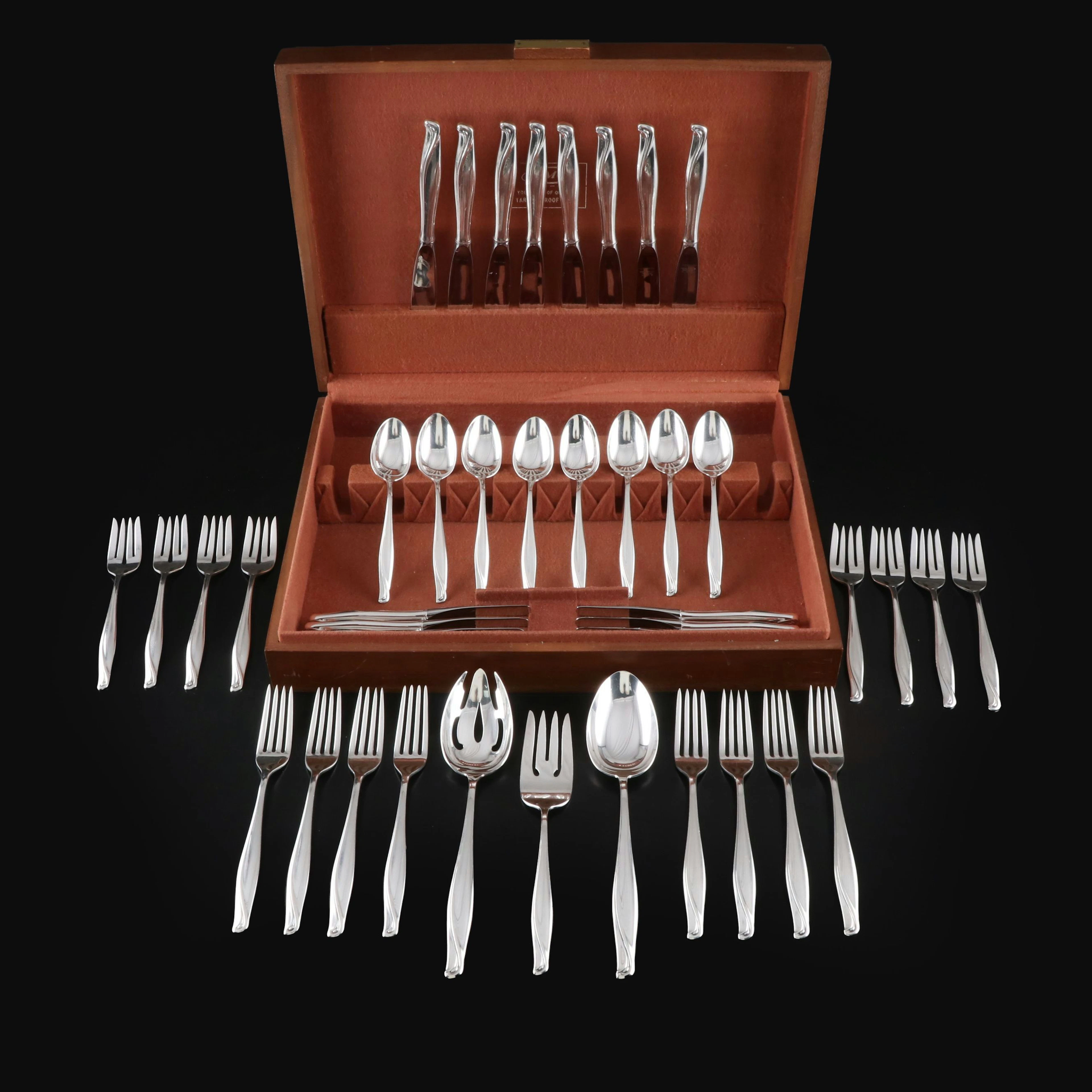 Alvin "Spring Bud" Sterling Silver Flatware Set