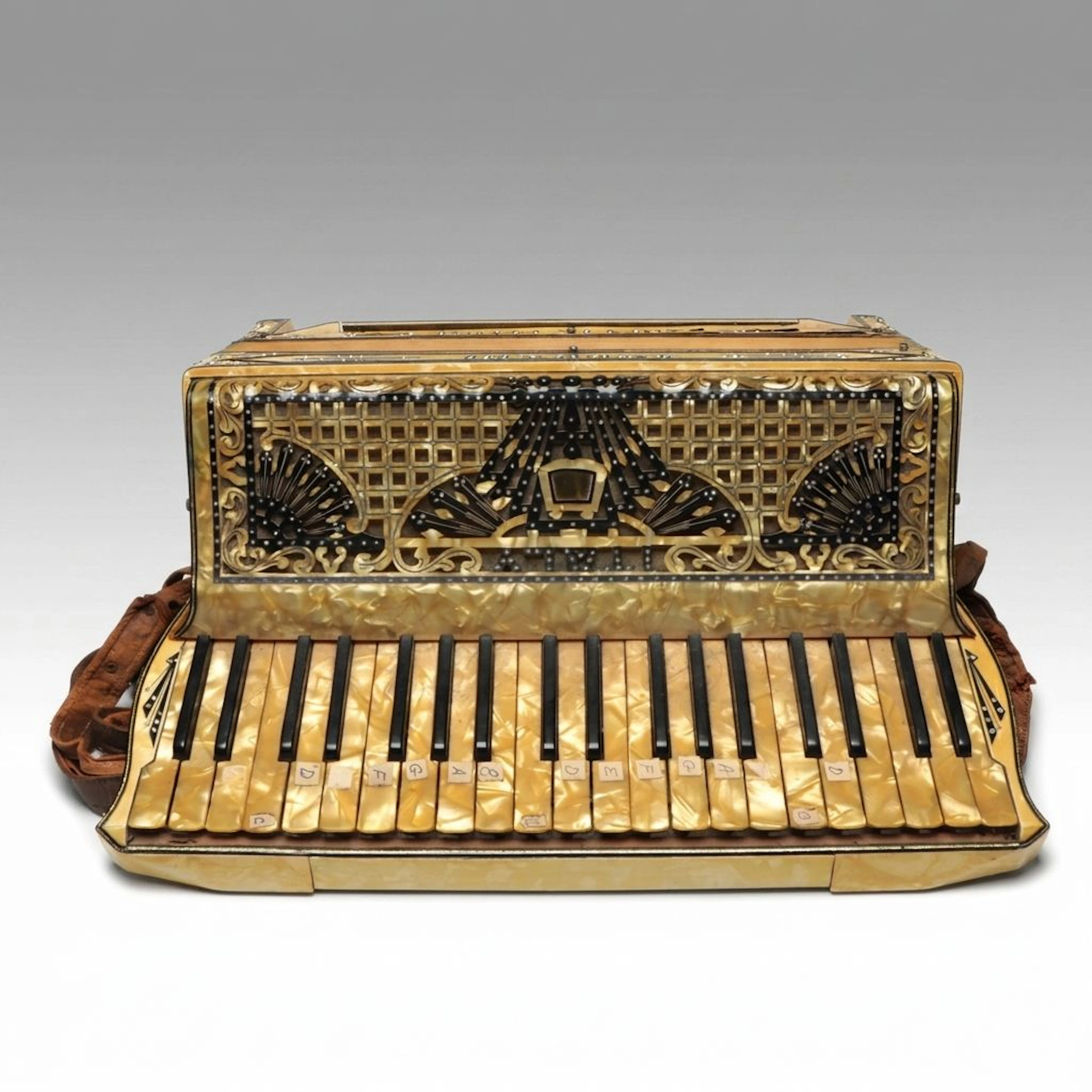 Soprani "Panetta Deluxe" Art Deco Style Piano Accordion, Early to Mid-20th C.