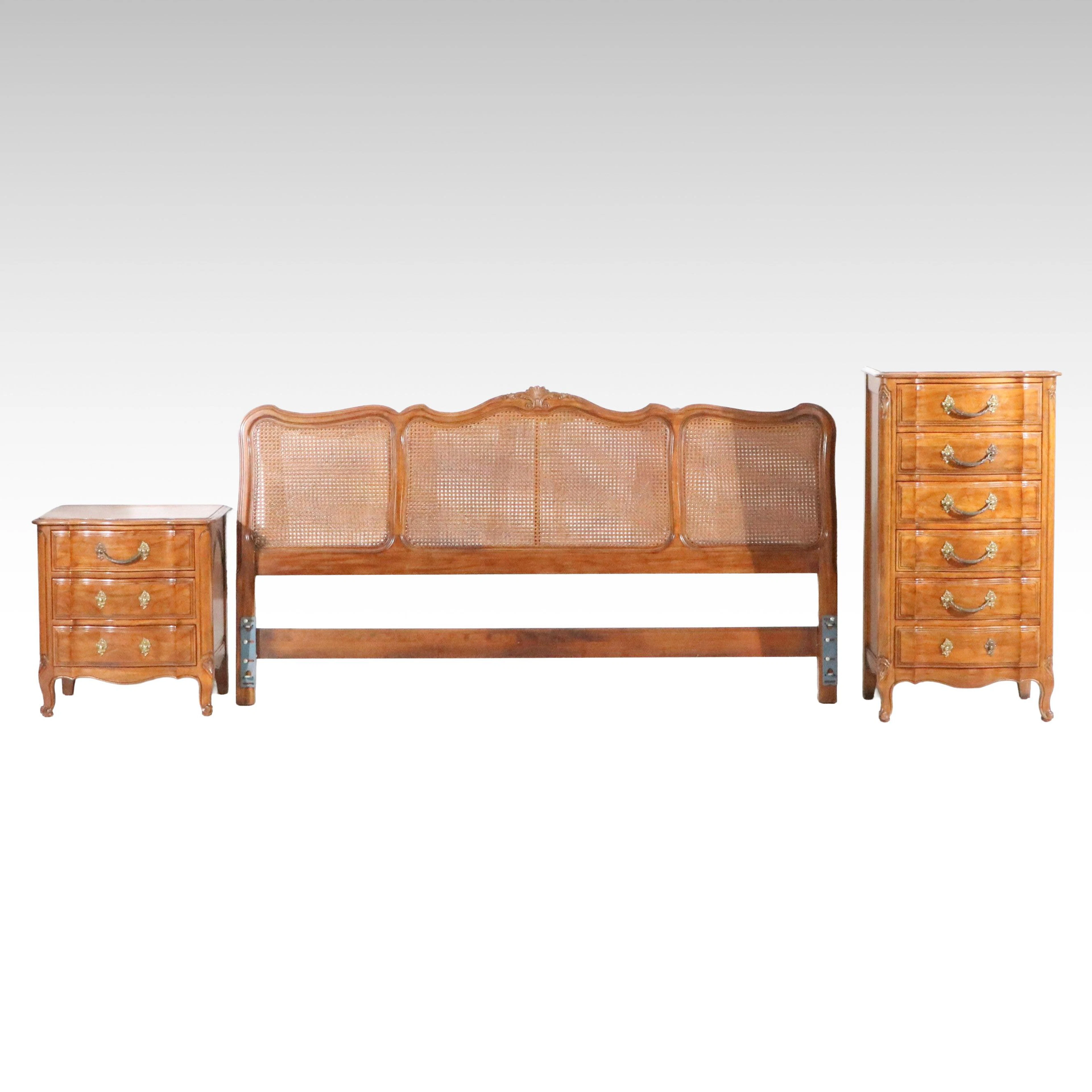 Three-Piece Davis Cabinet Company French Provincial Style Bedroom Set