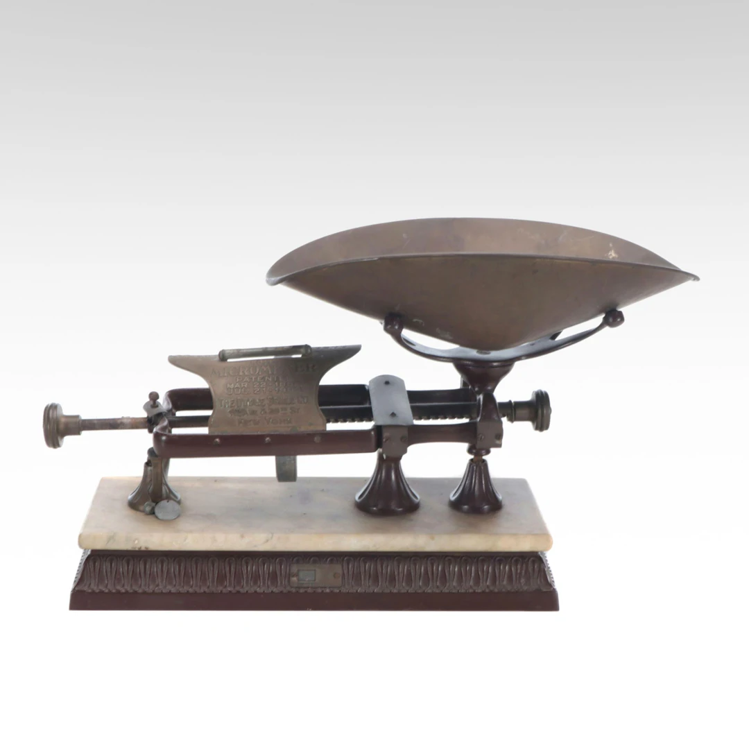 Dodge Scale Co. "The Micrometer" Counter Scale, Early 20th Century