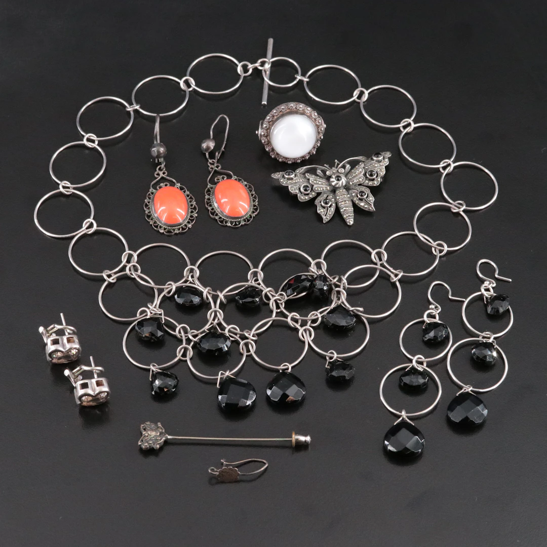 Sterling Jewelry Collection Featuring Smoky Quartz