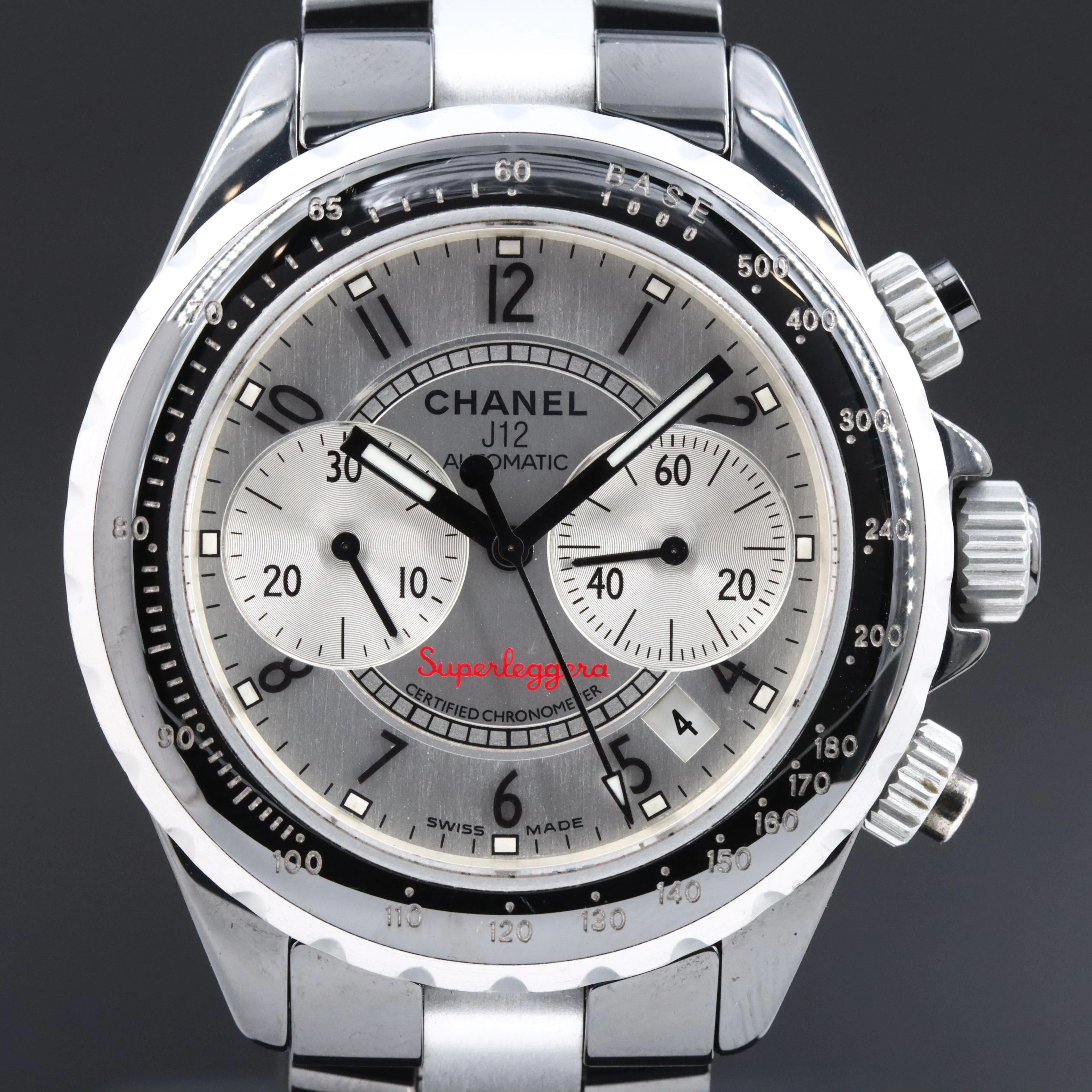 Chanel J12 Superleggera Black Ceramic Chronograph Watch