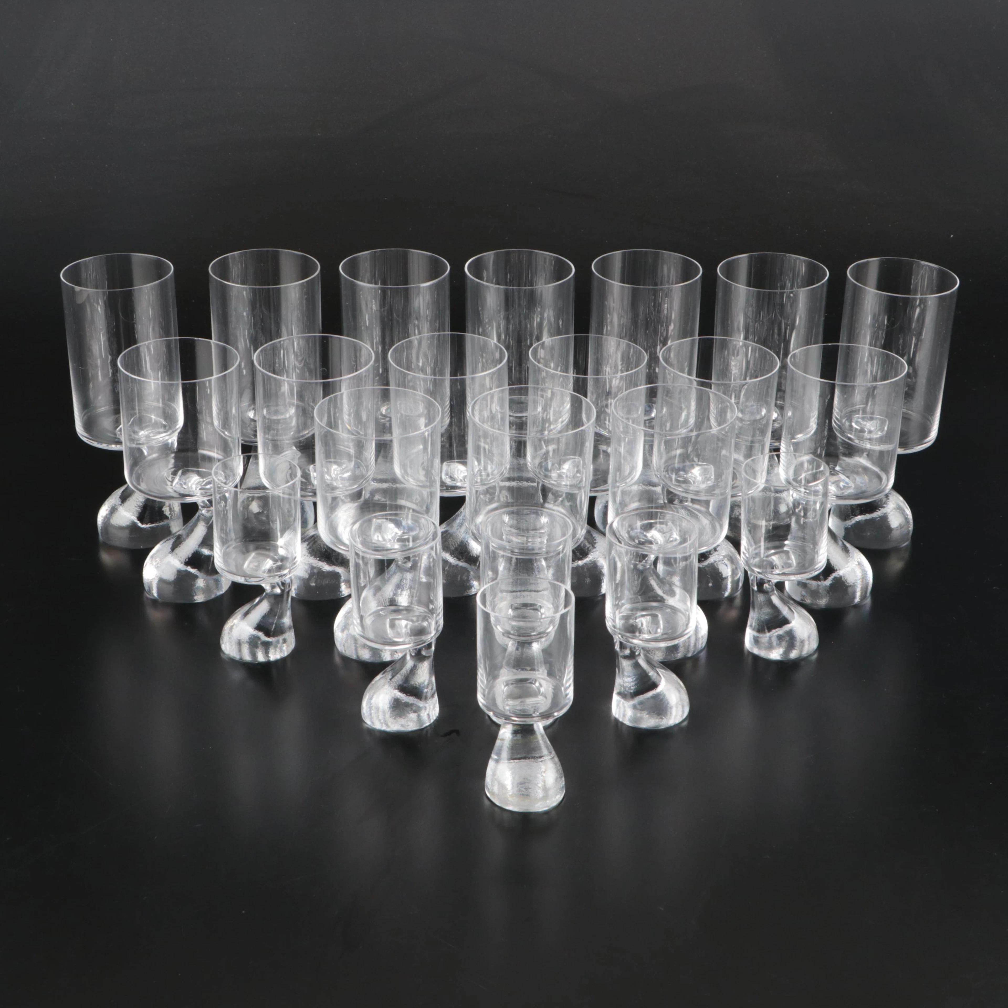 Joe Colombo "Asimmetrico" Drinking Glasses, 1964