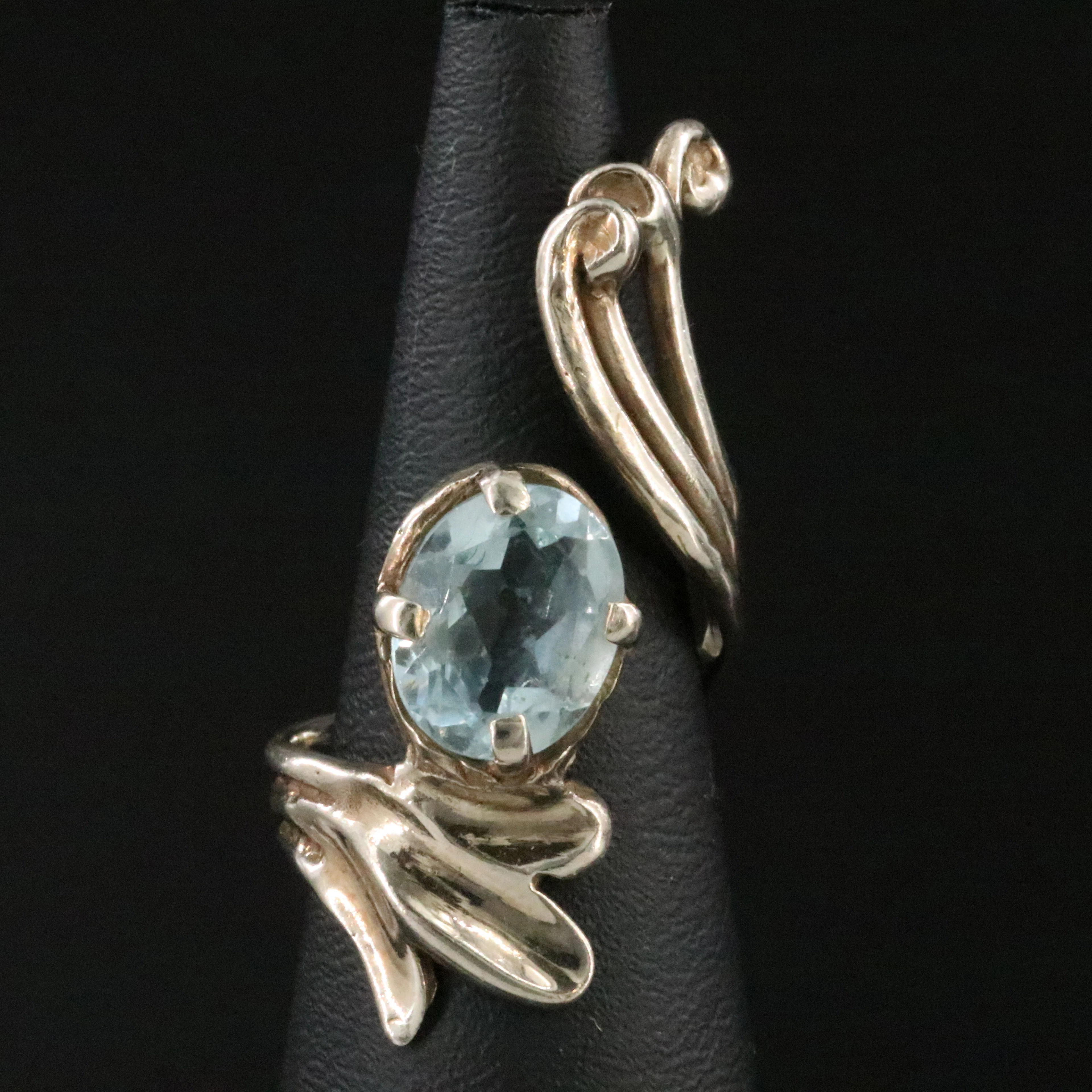 14K Aquamarine Ring