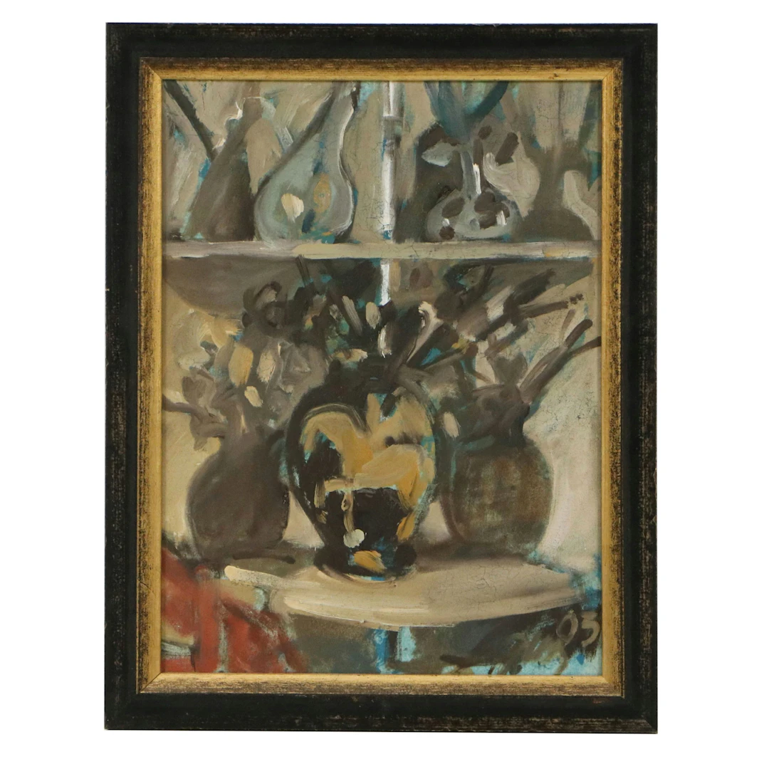 Still Life Oil Painting of Vases, 2003