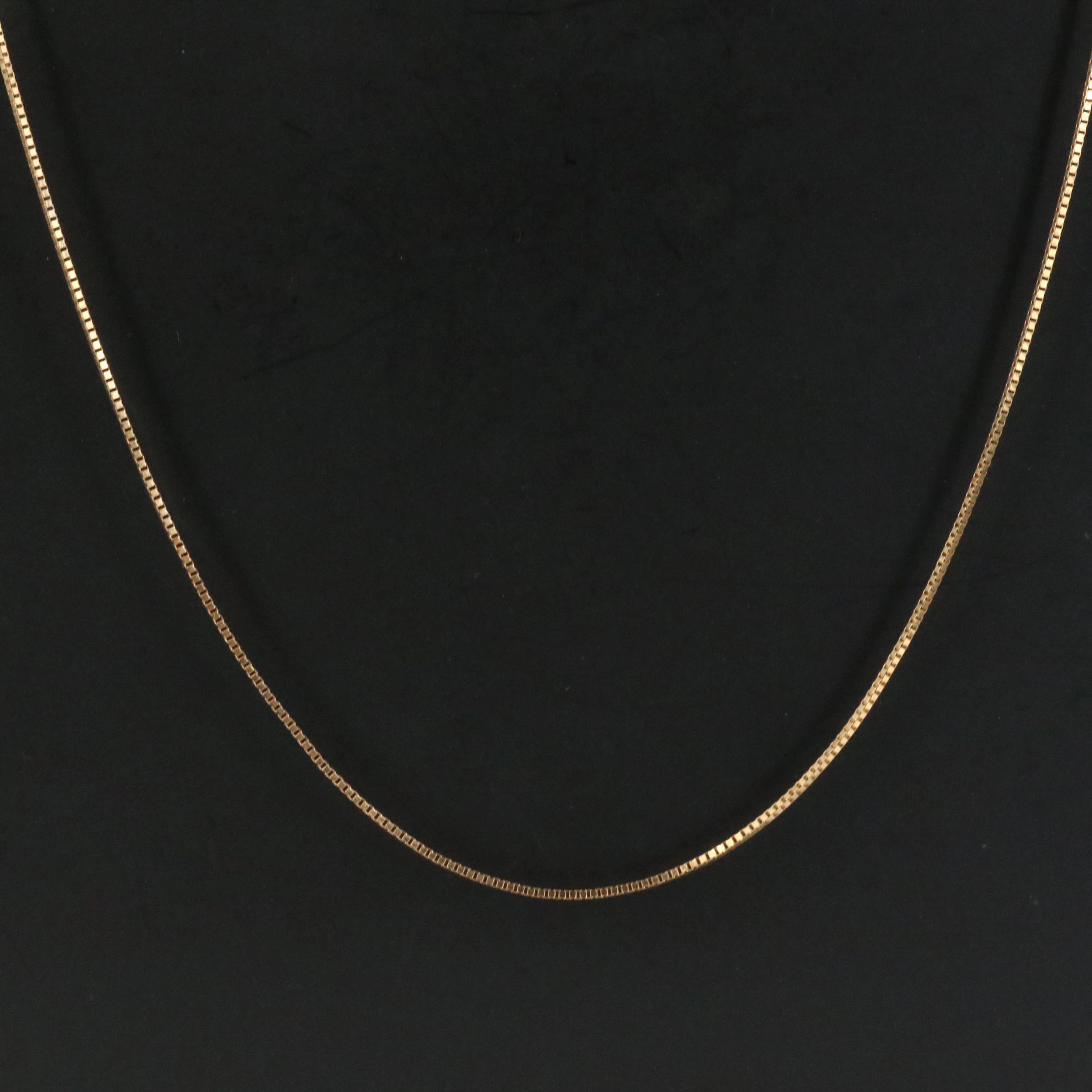 14K Box Chain Necklace