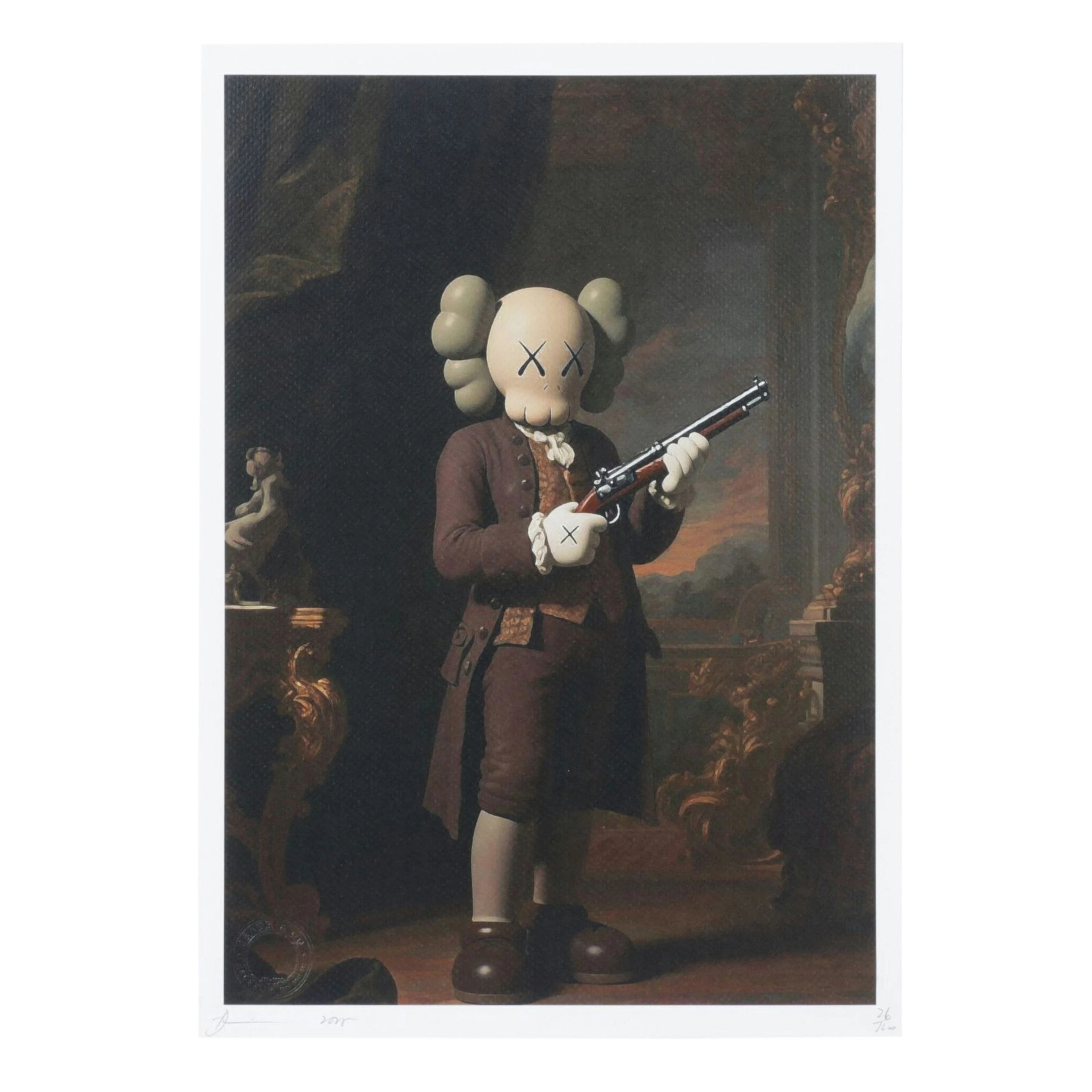 Death NYC Pop Art Digital Print Homage to Kaws, 2025