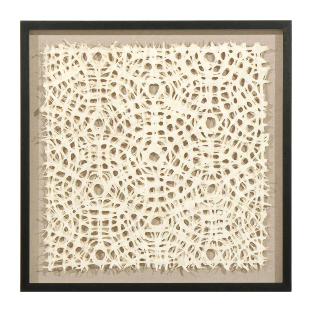 Crate & Barrel "Natural Circles" Hand-Crafted Paper Art