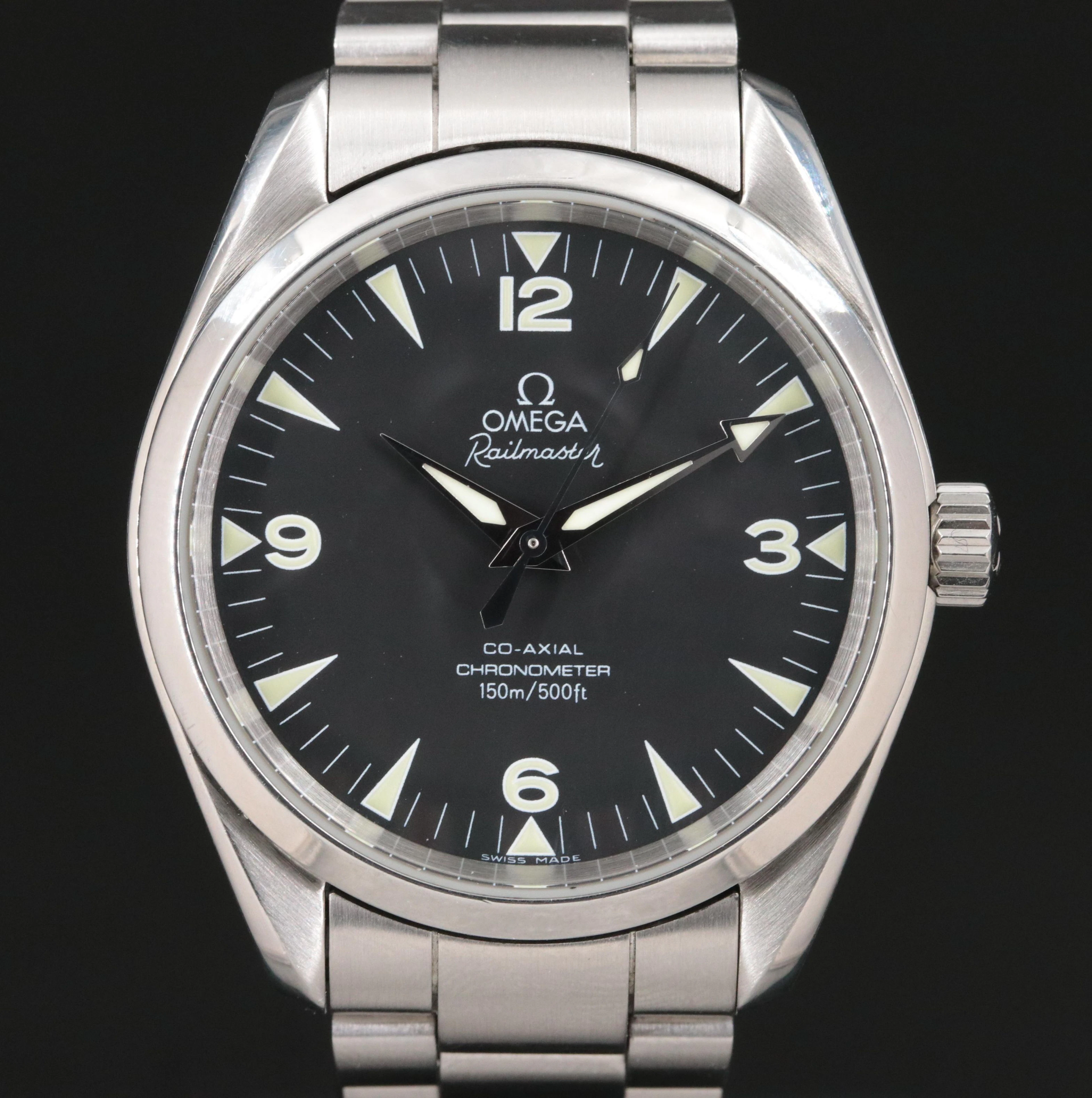 Omega Seamaster Railmaster 39mm Steel Automatic Watch