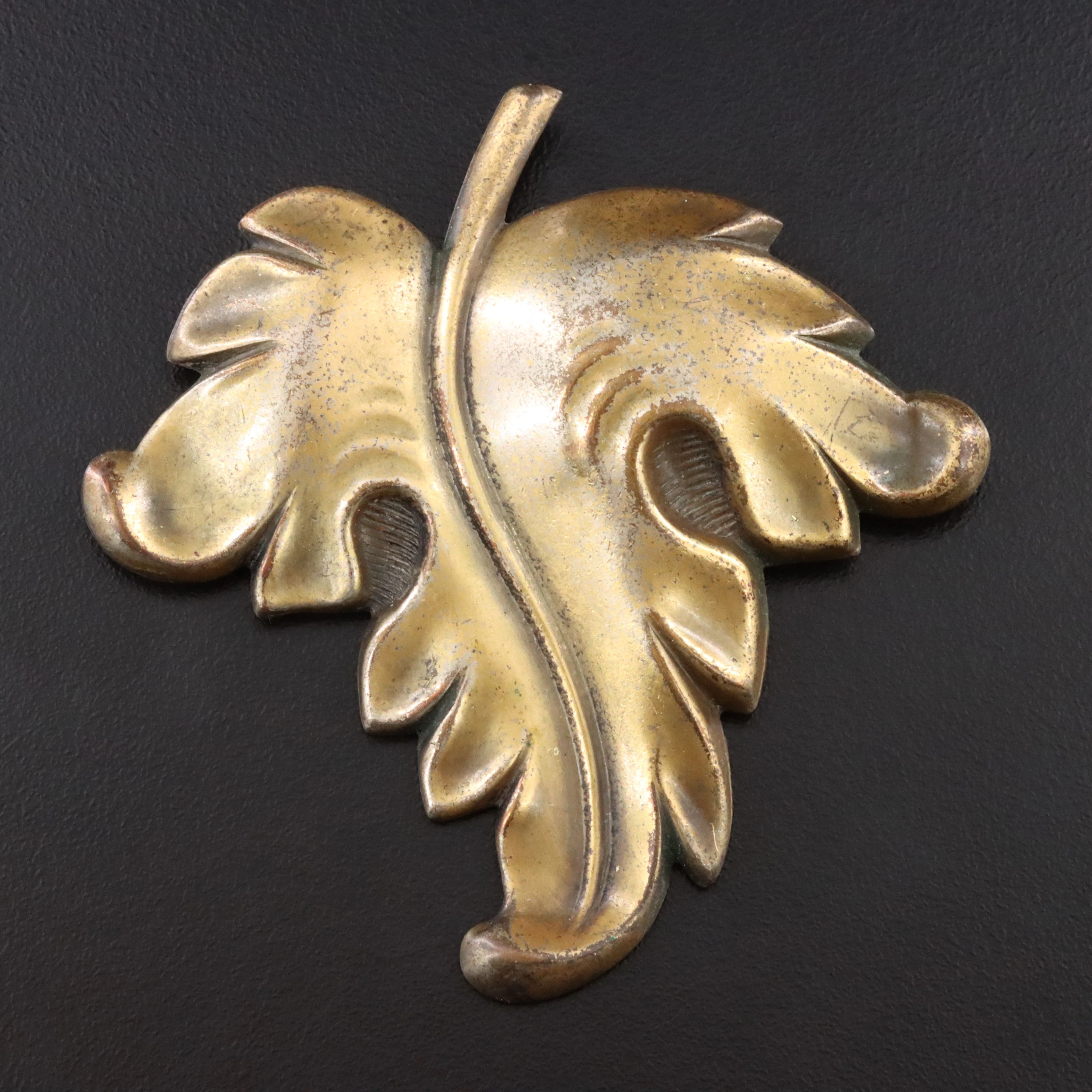 Joseff of Hollywood Leaf Brooch