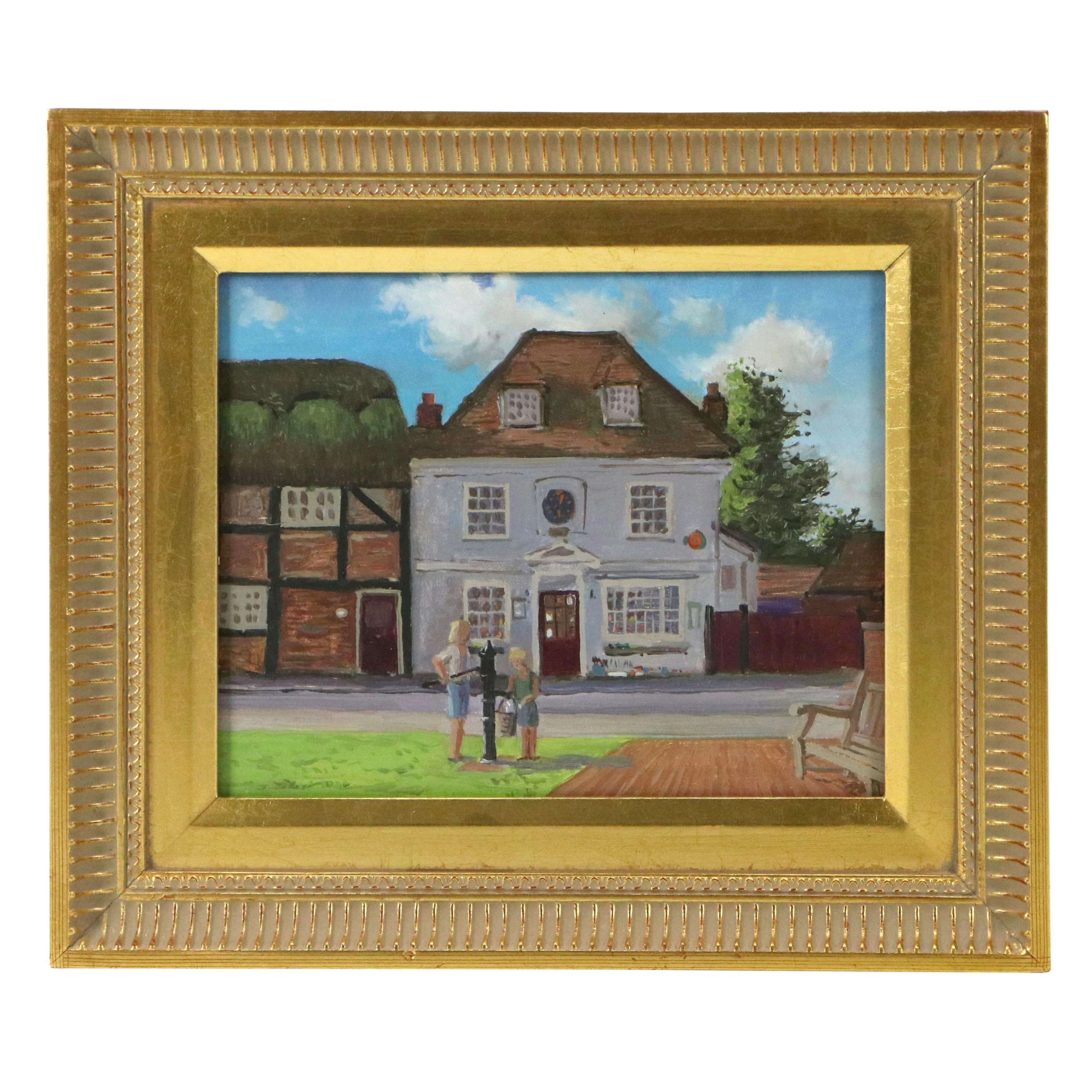 Tom Lohre Oil Painting "Portsmouth, England," 2001