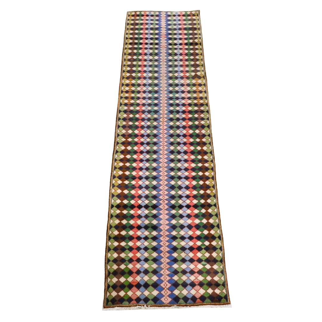 3'2 x 13'1 Hand-Knotted Persian Gabbeh Long Rug
