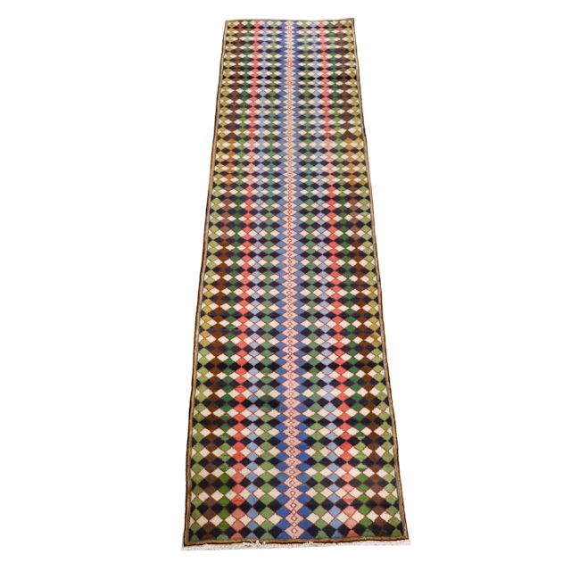 3'2 x 13'1 Hand-Knotted Persian Gabbeh Long Rug
