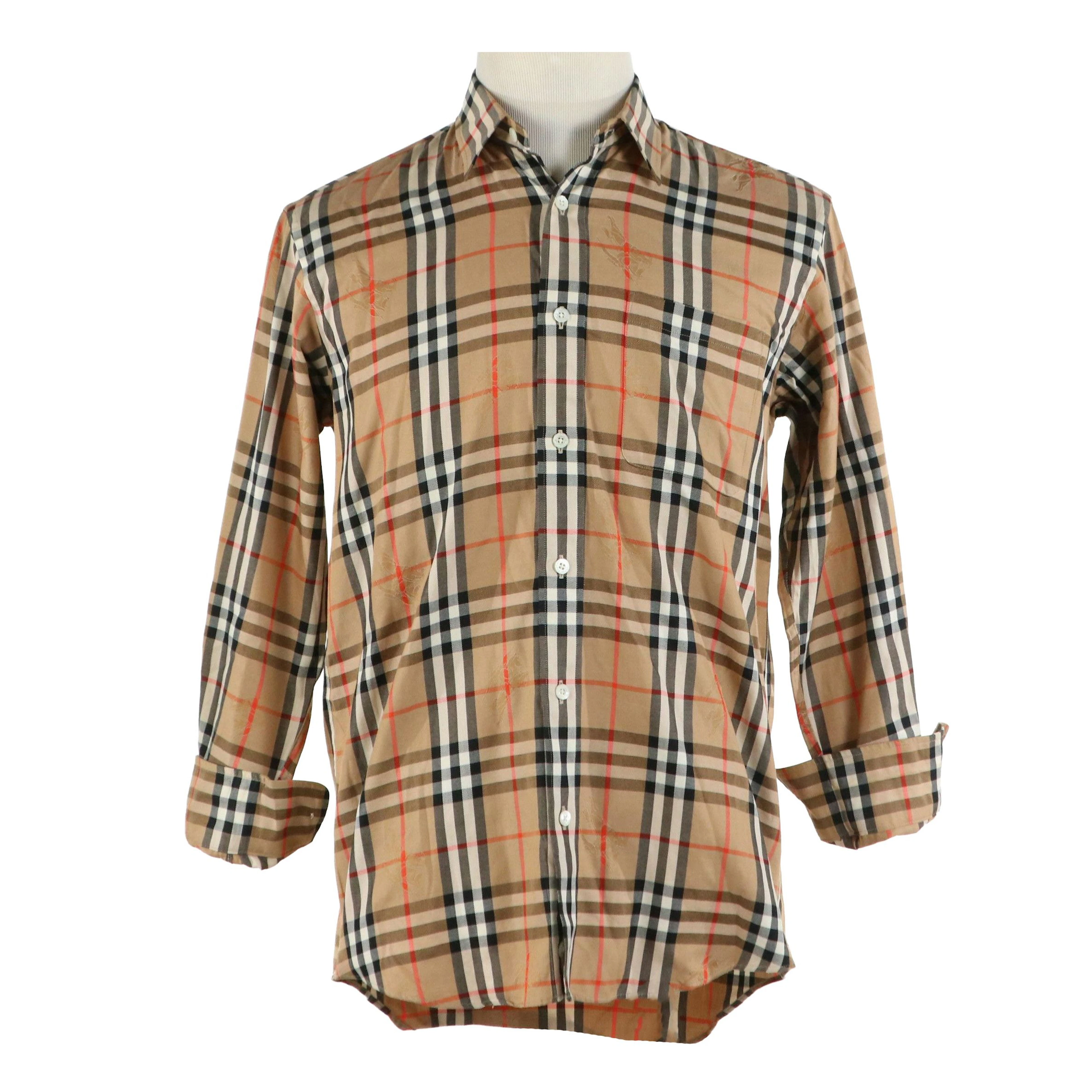 Men's Burberrys Haymarket Check Cotton Button-Up Shirt