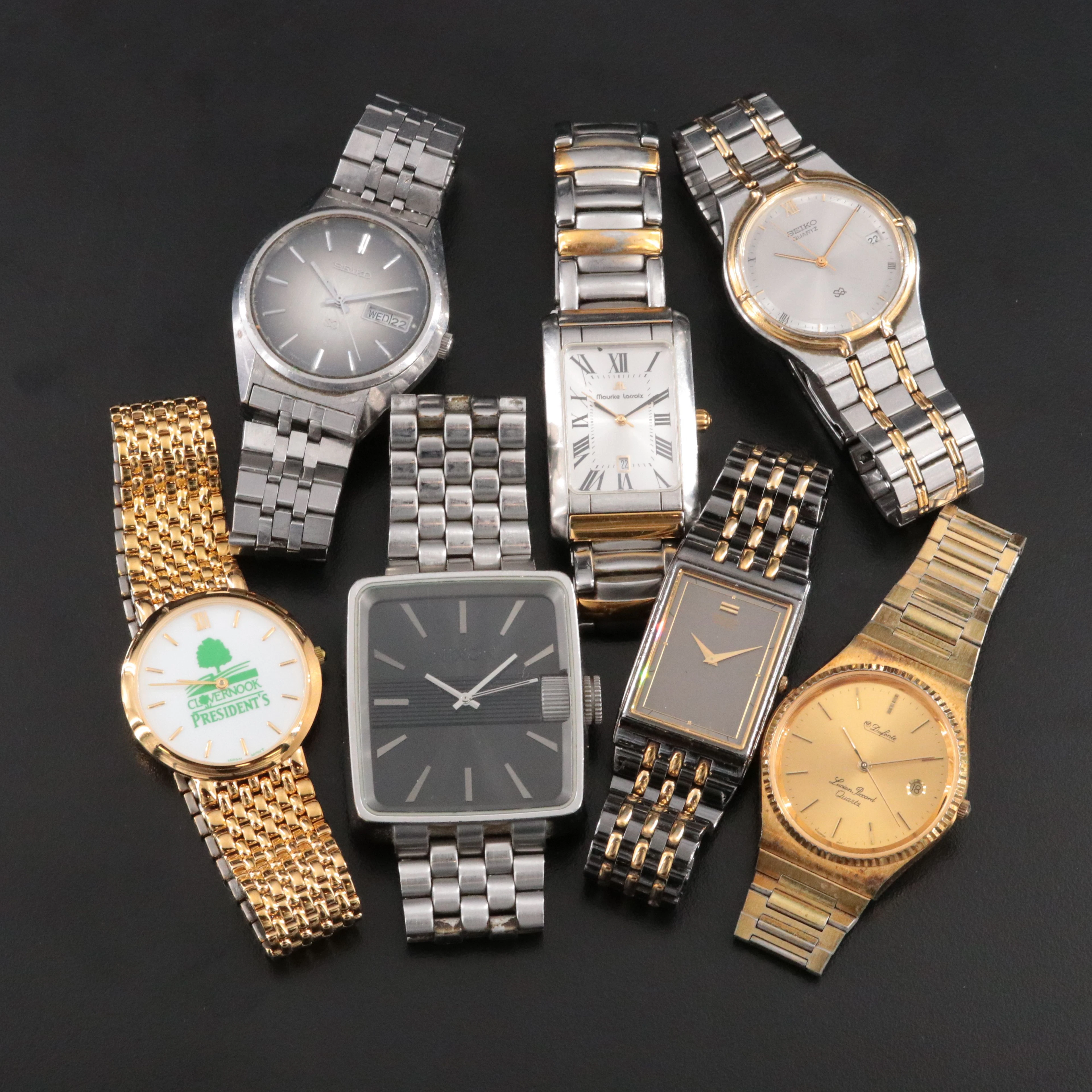 Collection of Quartz Dress Watches Featuring Maurice Lacroix and Lucien Piccard