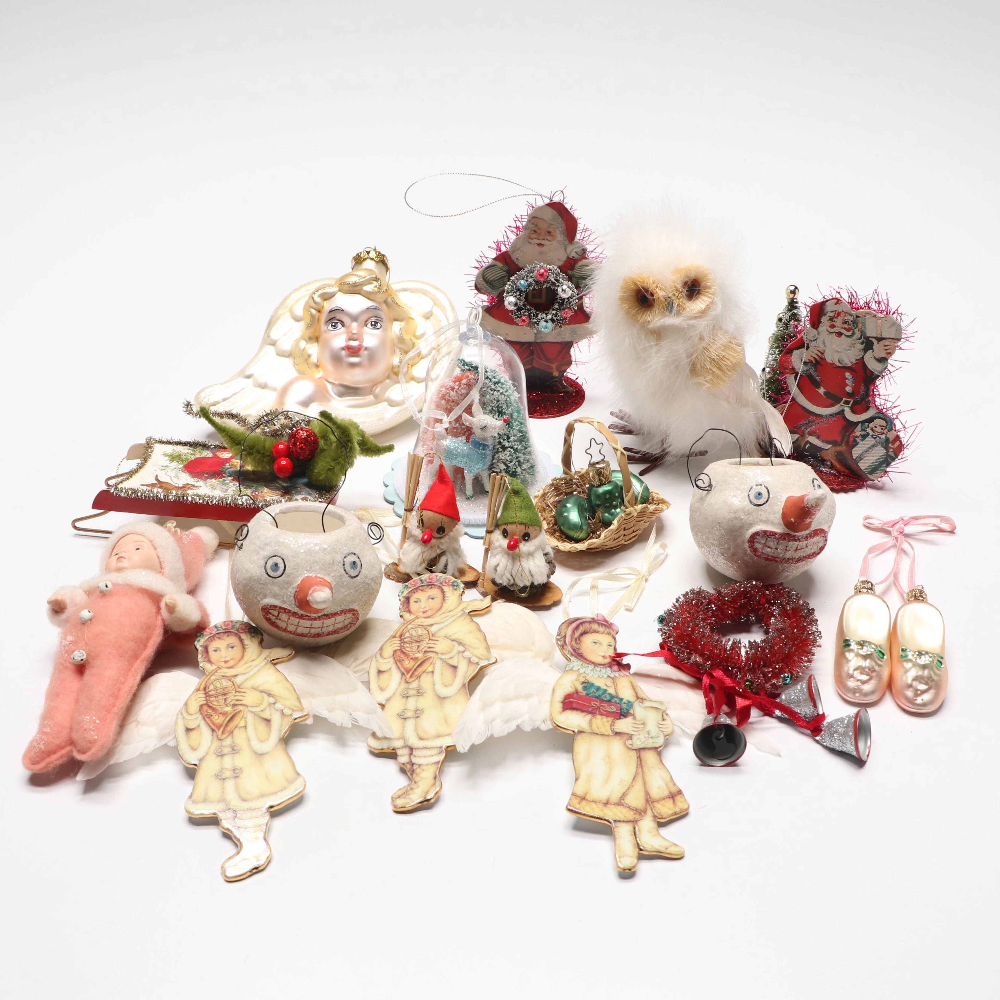Russ Berrie Porcelain Angels and More Christmas Tree Ornaments