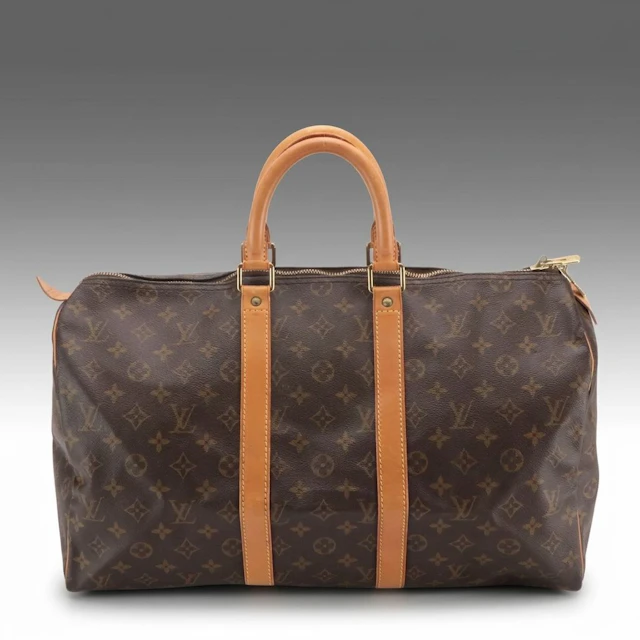 Louis Vuitton Keepall 45 in Monogram Canvas and Vachetta Leather, Vintage