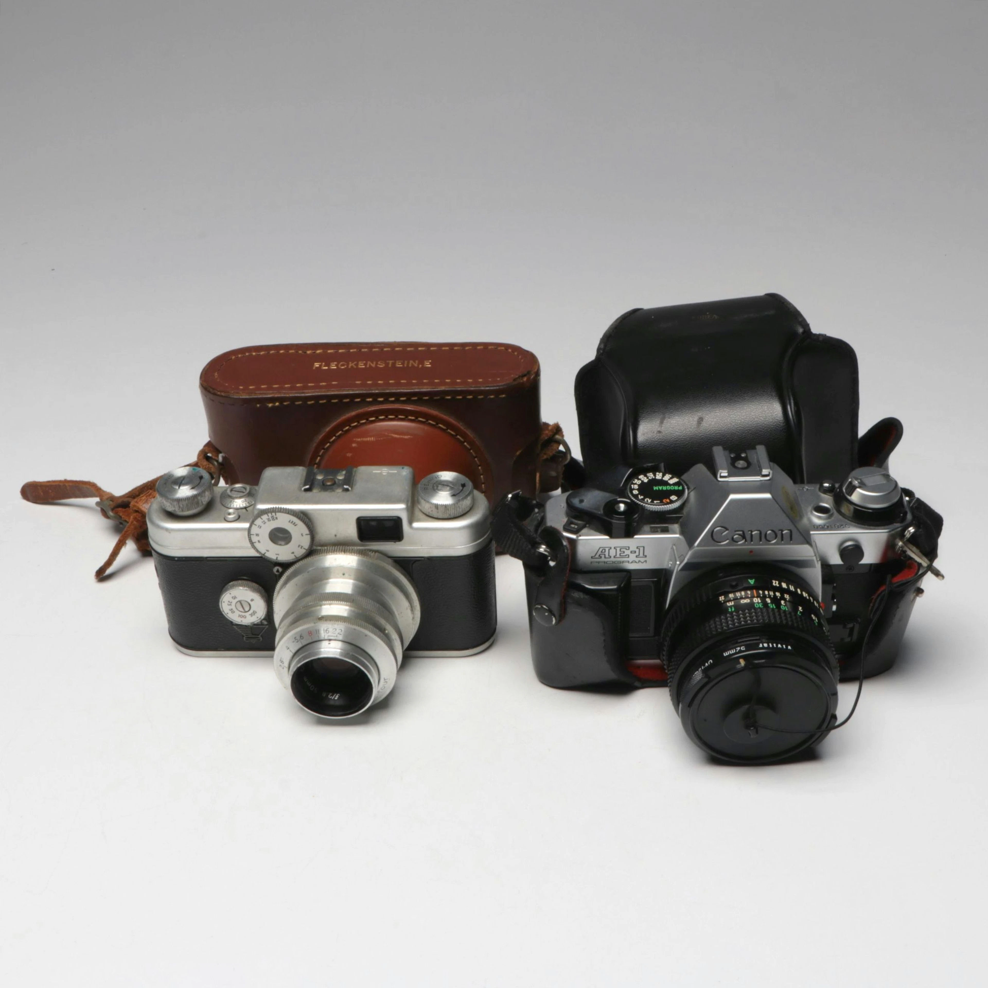Canon AE-1 and Argus C4 35mm Cameras, Mid to Late 20th Century