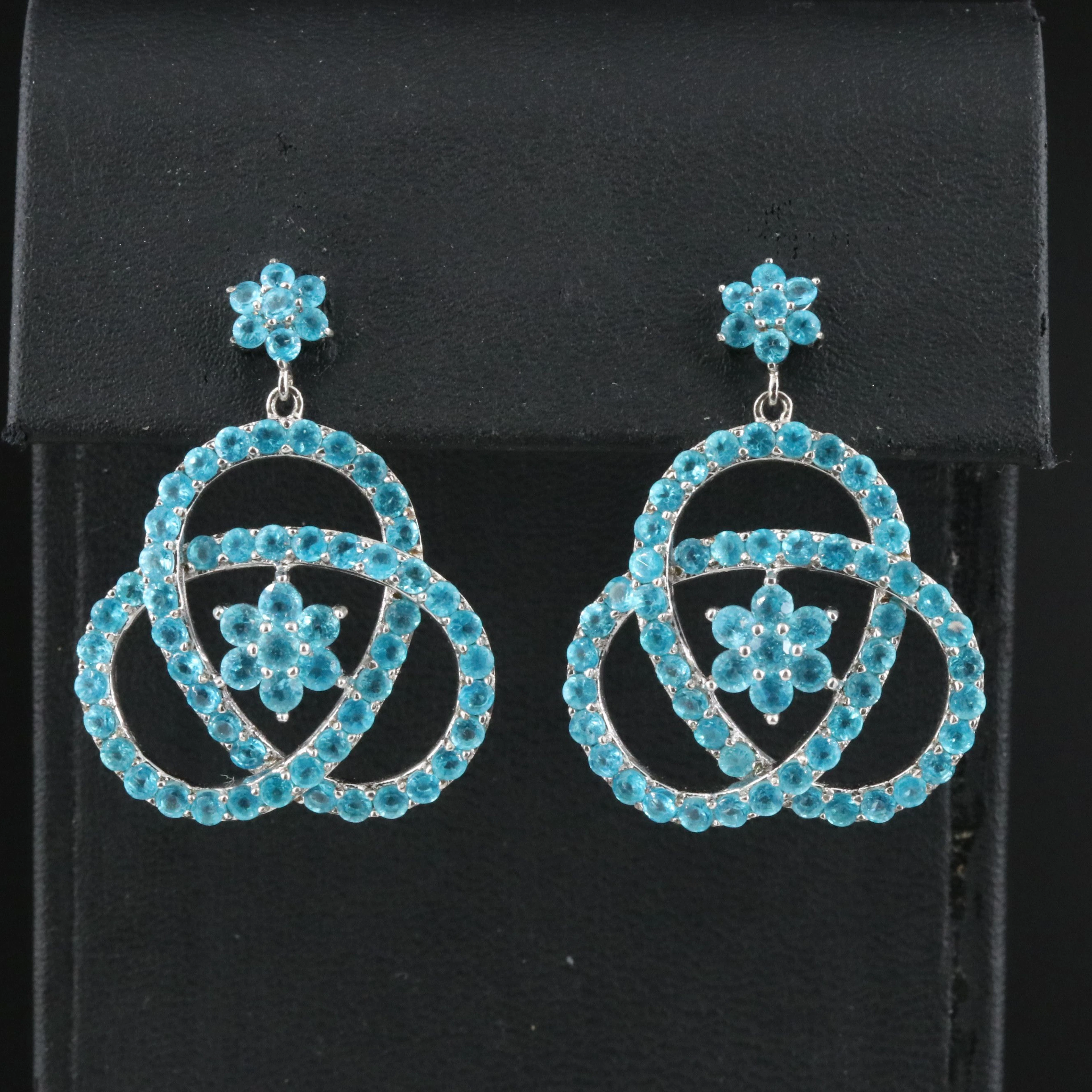 Sterling Apatite Earrings