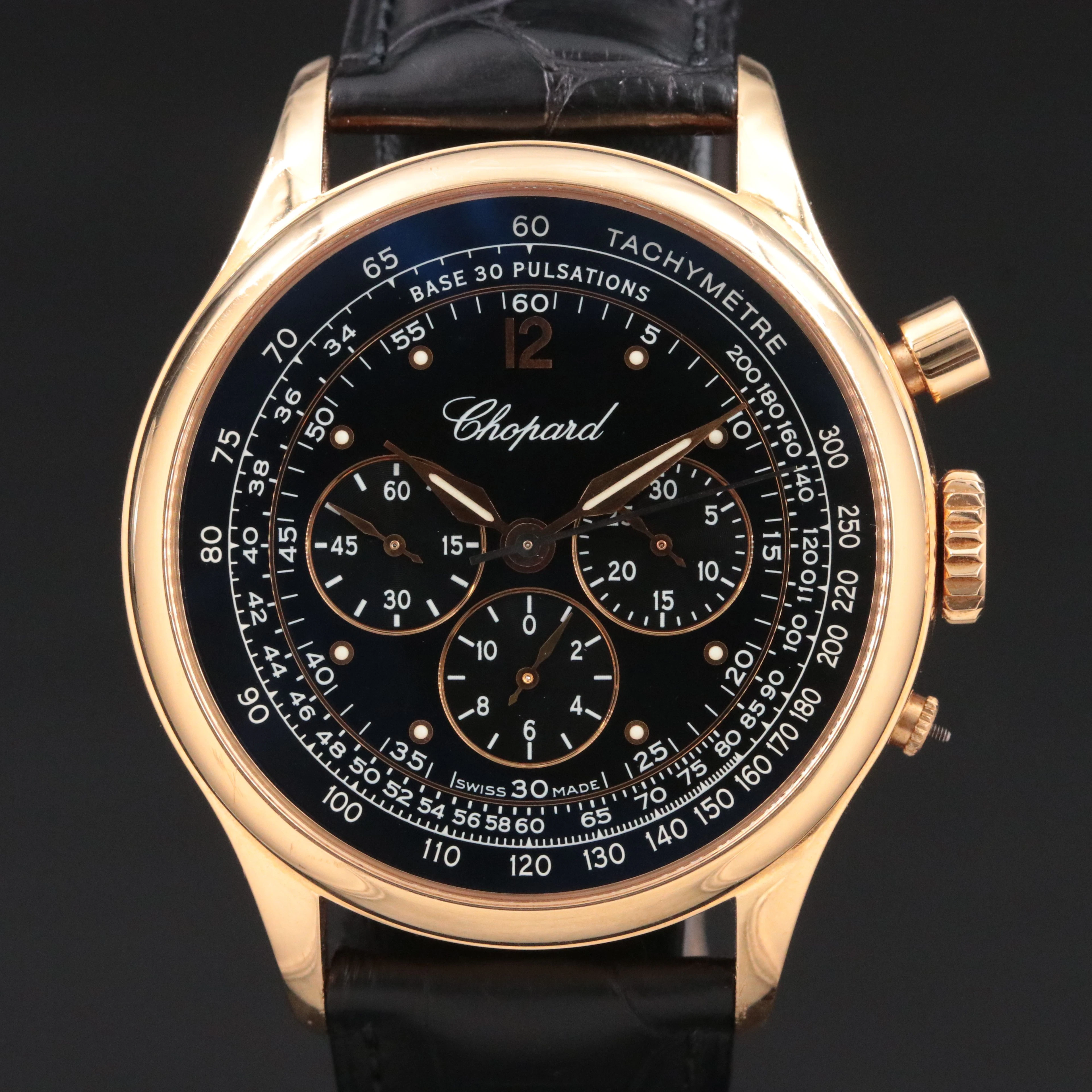 Chopard 18K Mille Miglia Vintage Chronograph 16/1889 Watch c.2007