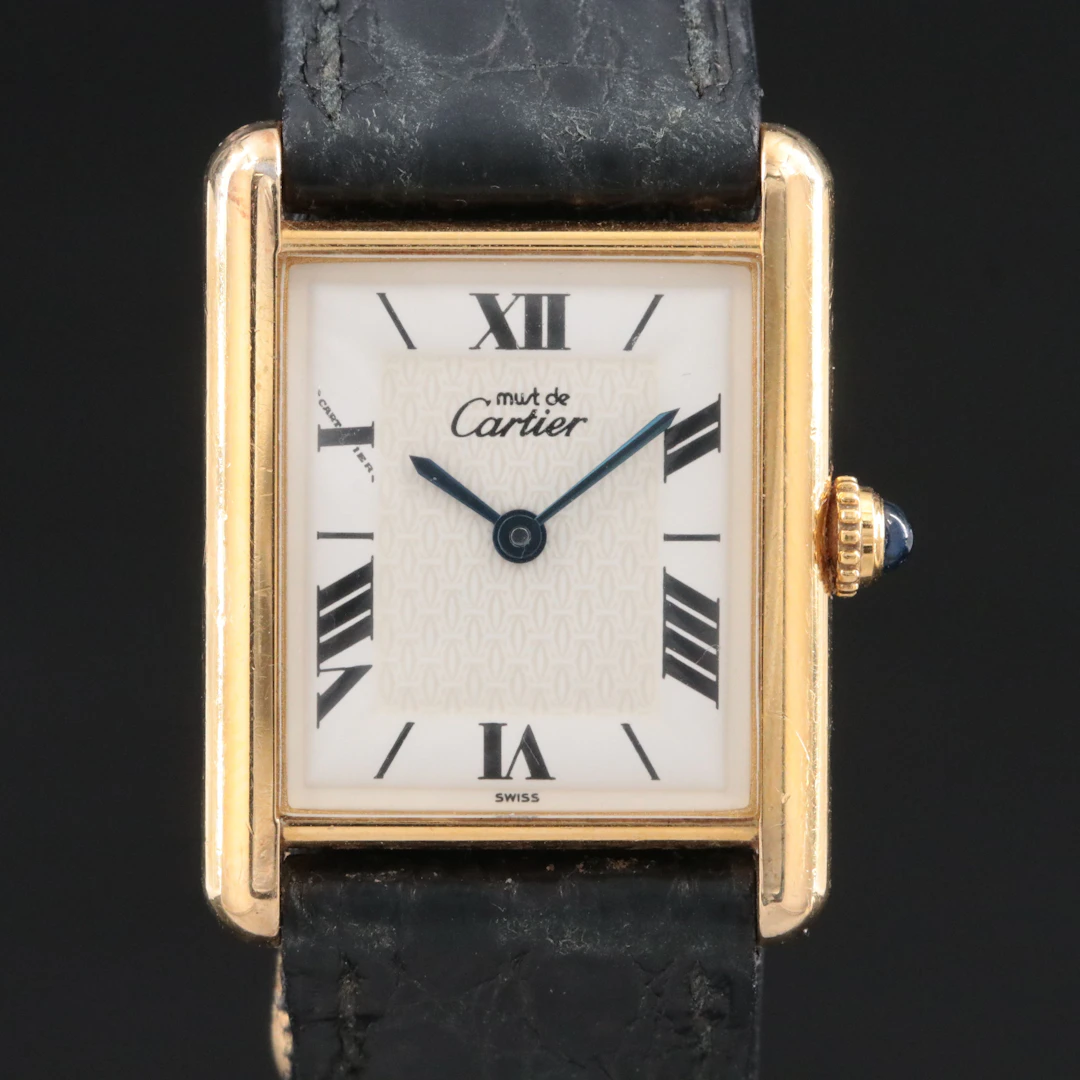 Cartier Must de Cartier Tank Vermeil Quartz Watch Ref. 1615