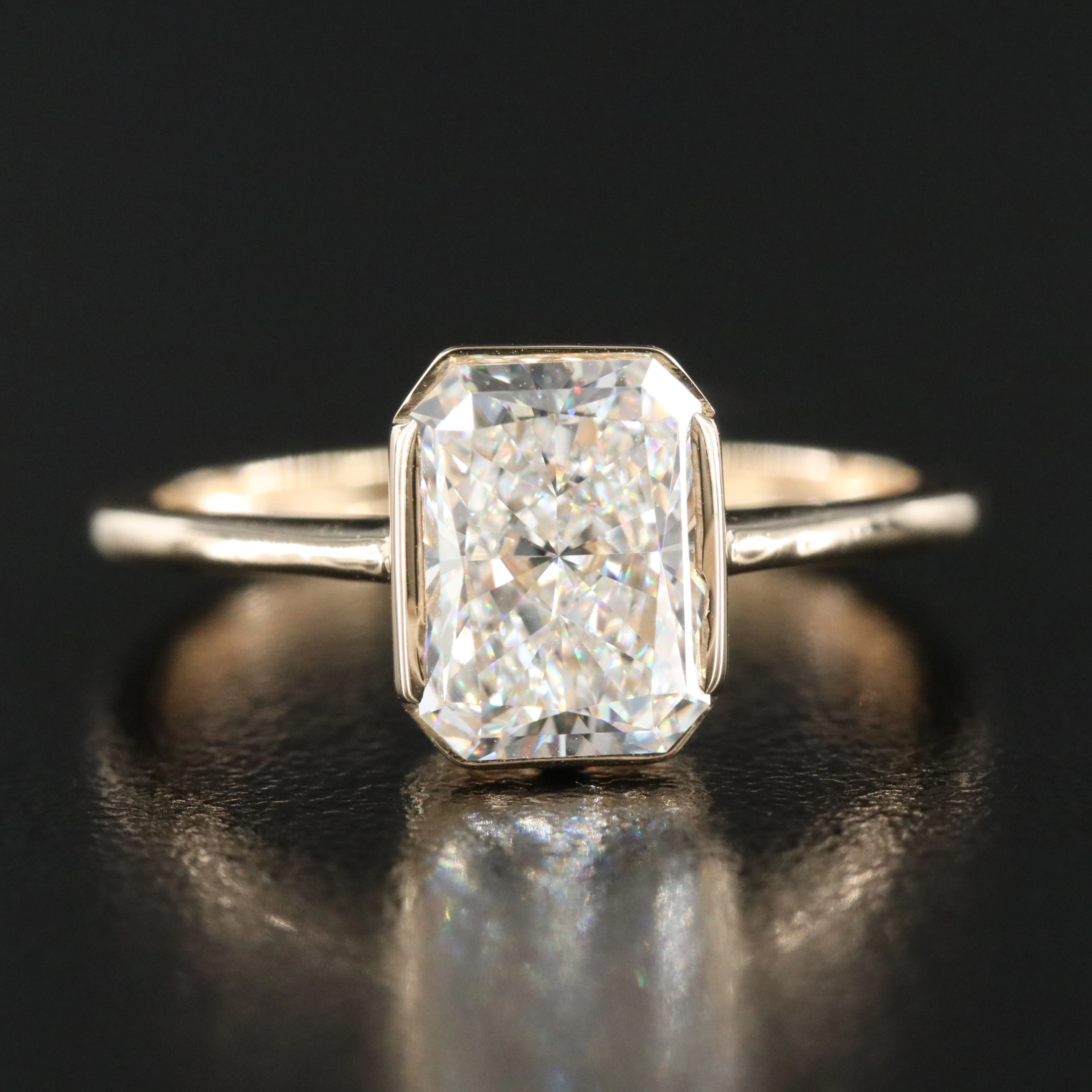 14K 1.87 CT Lab Grown Diamond Solitaire Ring with IGI Report