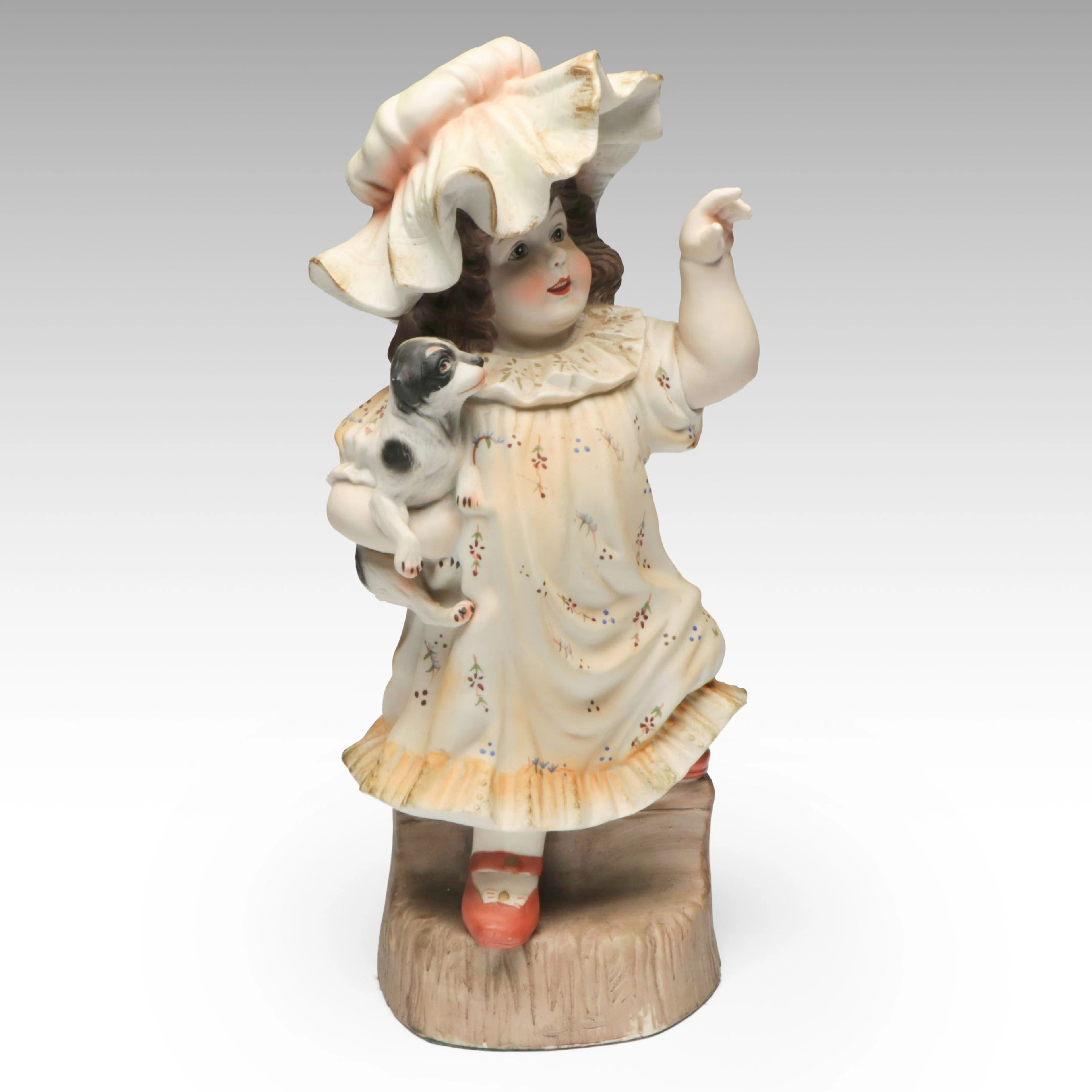 Bisque Porcelain Piano Baby