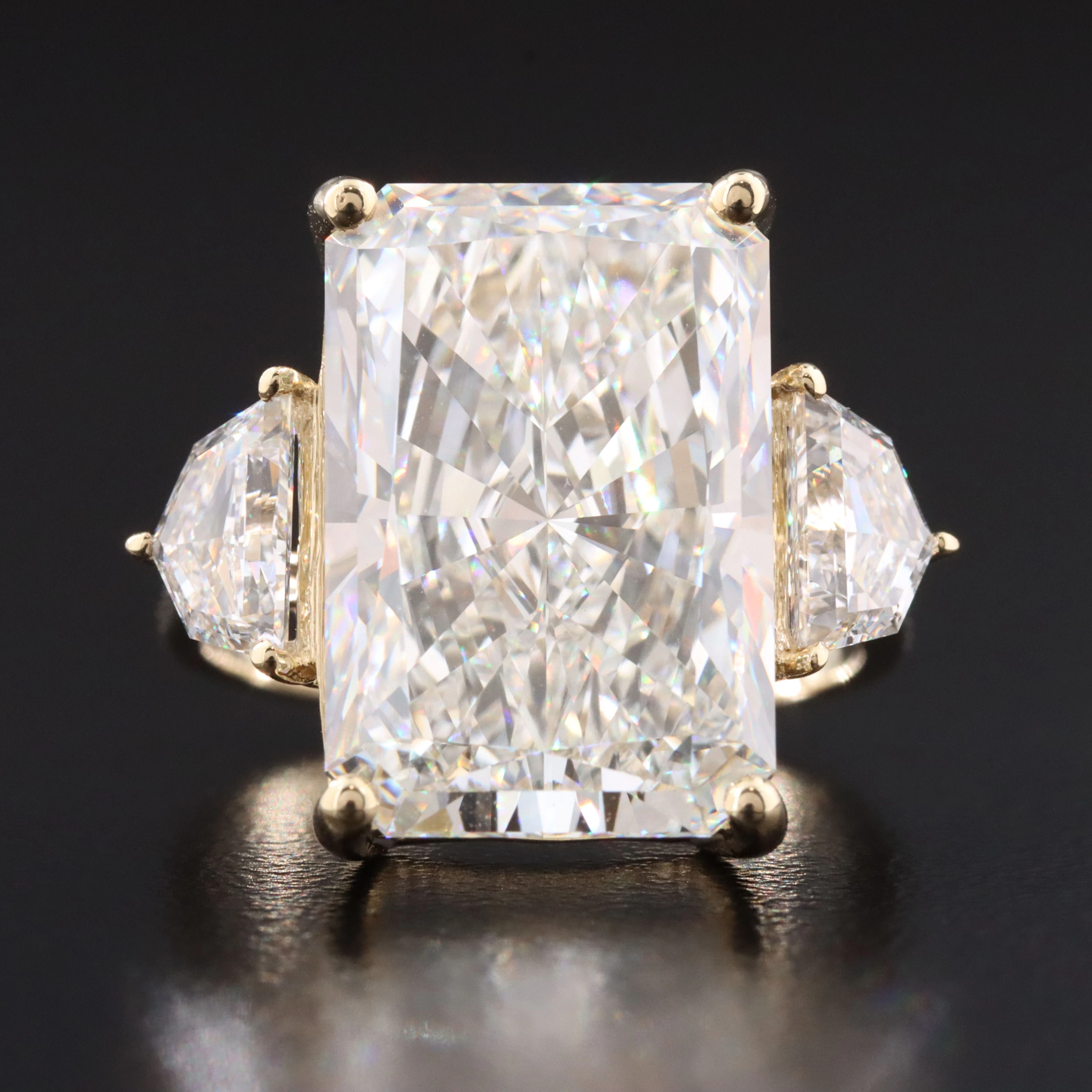 14K 11.38 CTW Lab Grown Diamond Ring with IGI Report