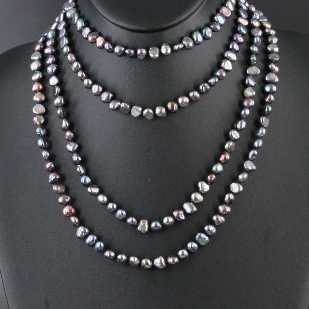 Rope Length Endless Pearl Necklace