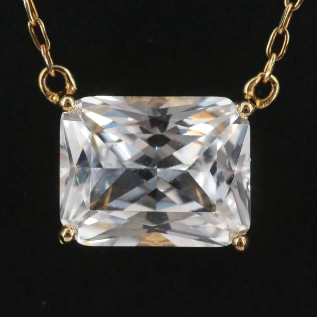 Sterling White Sapphire Necklace