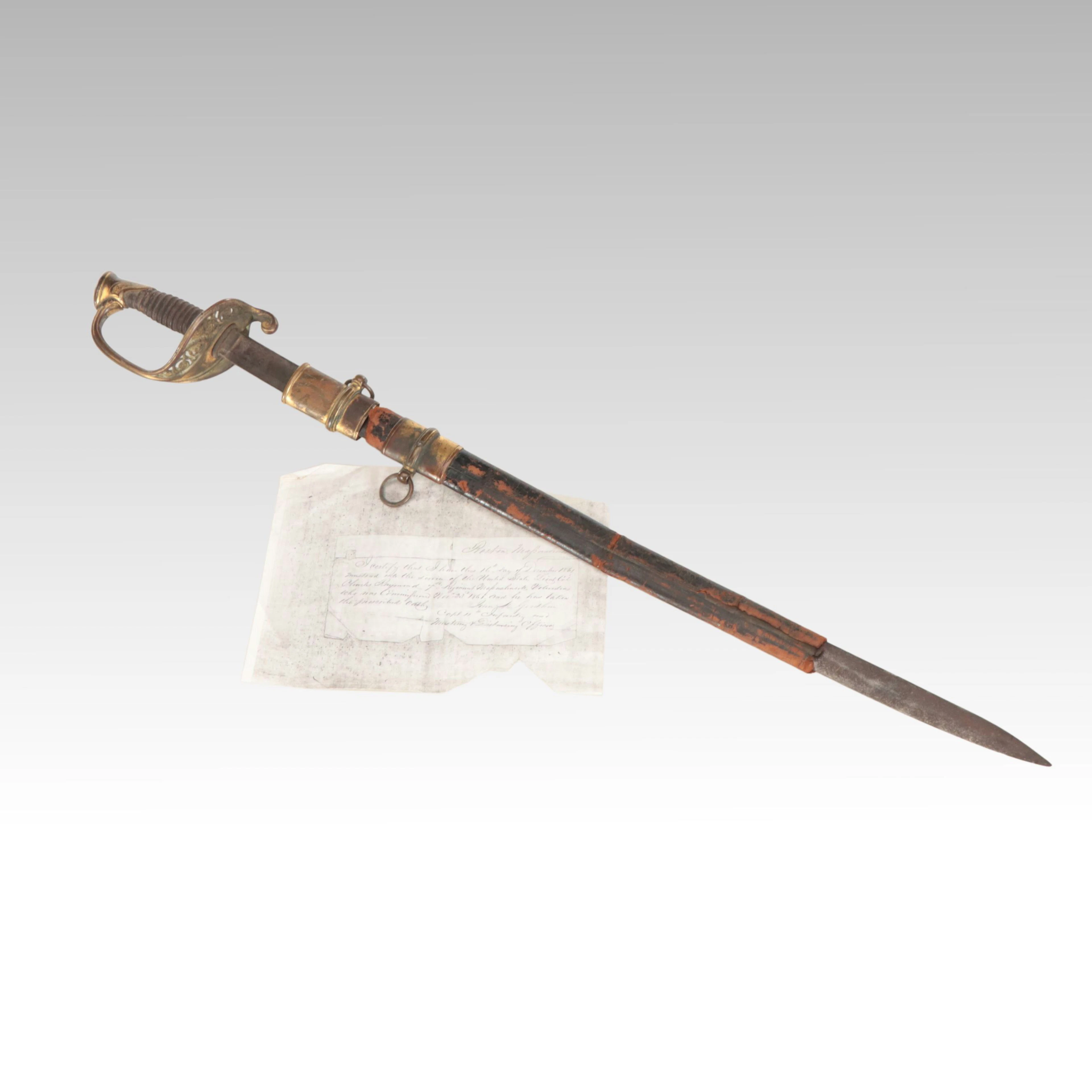 Antique American Civil War Presentation Sword