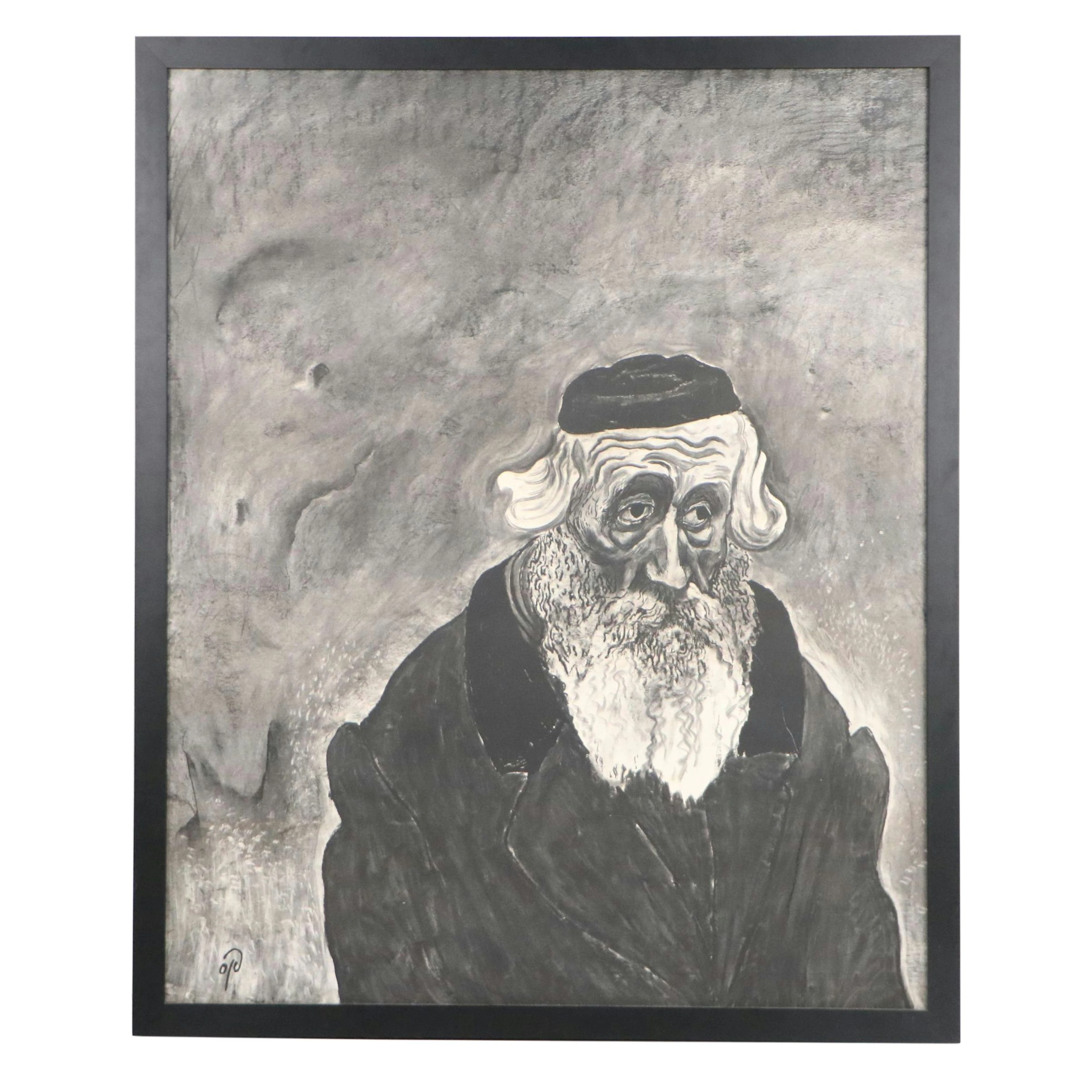 Giclée After Otto Pankok Portrait of Bearded Man, 21st Century