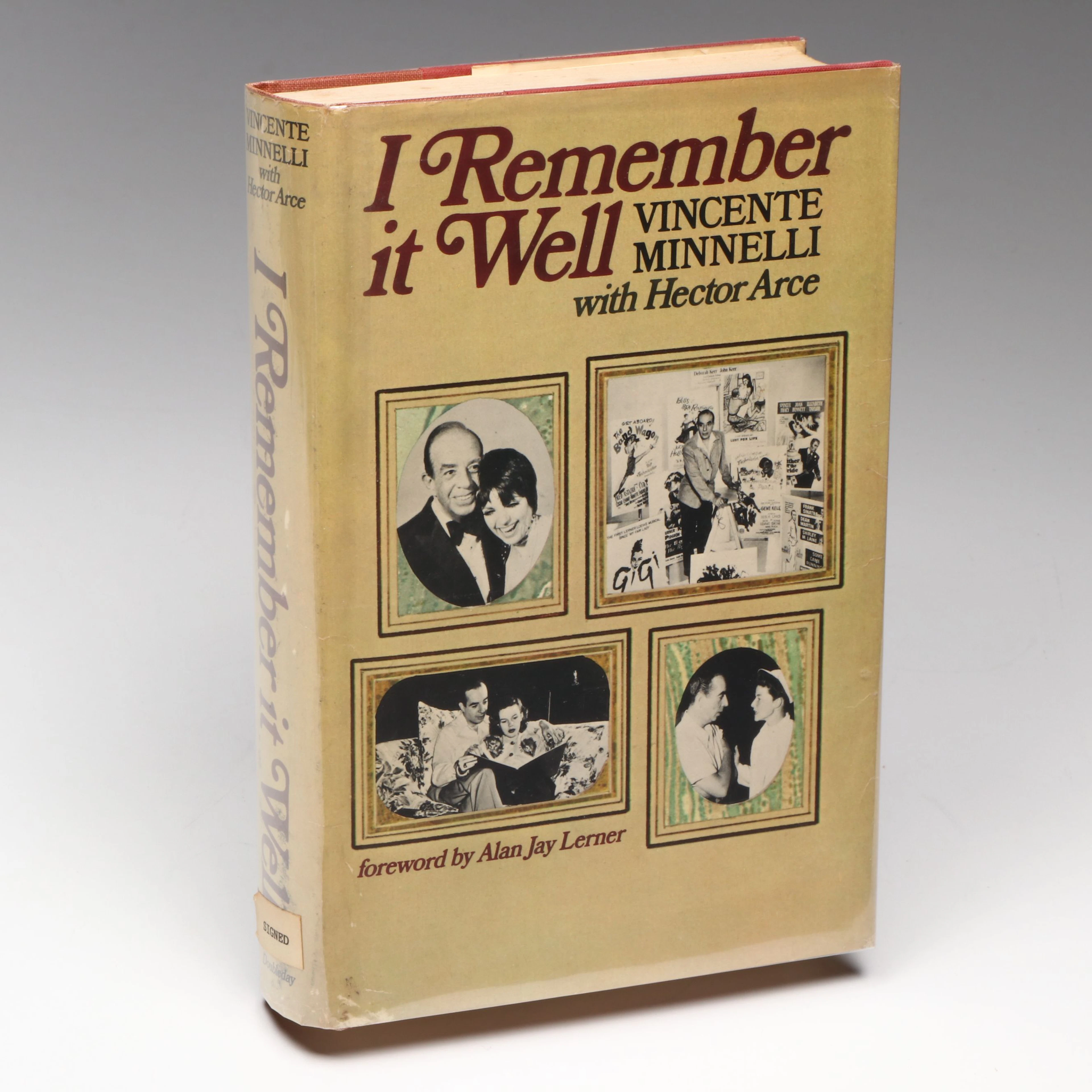 Signed First Edition "I Remember It Well" by Vincente Minnelli, 1974