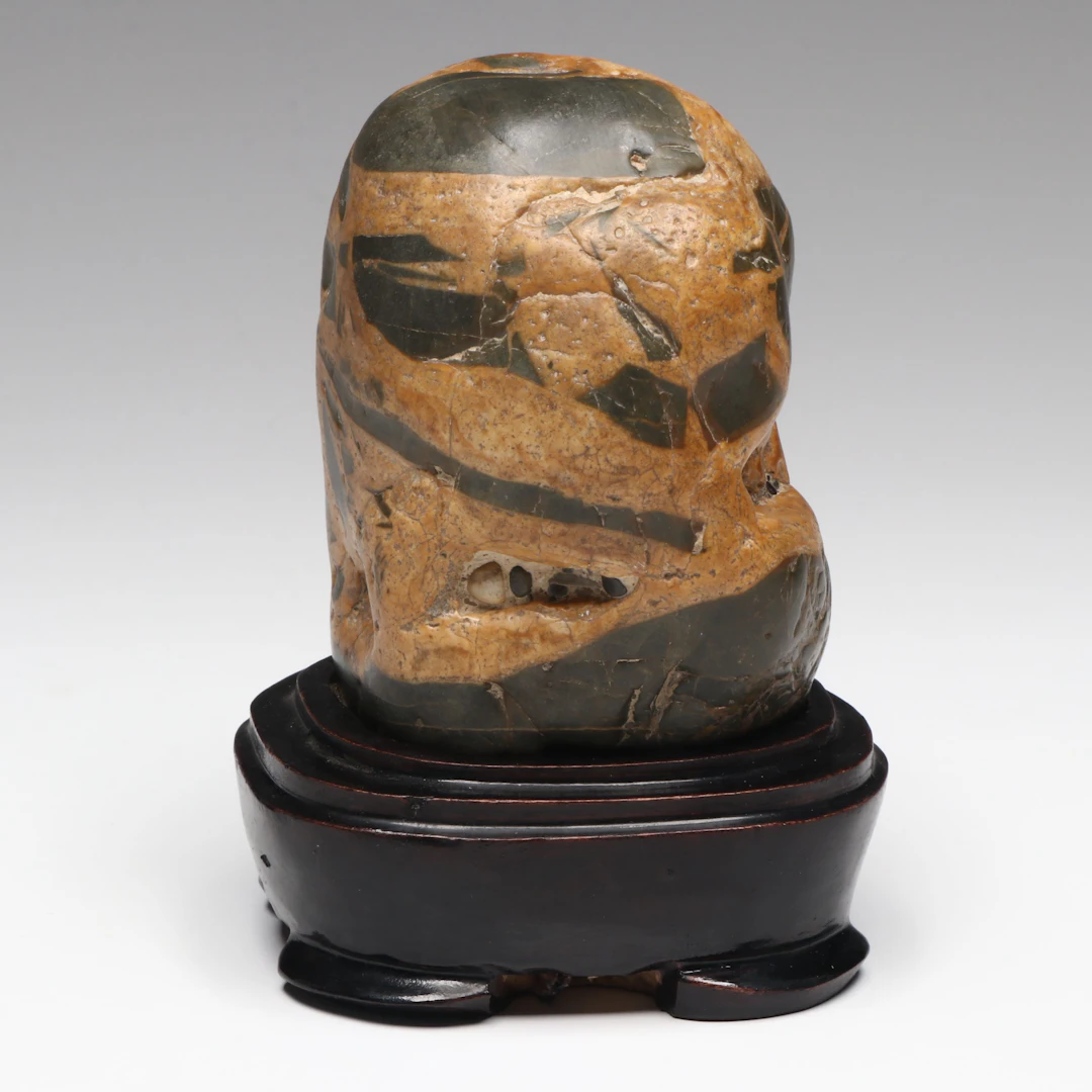 Chinese Grey and Yellow Scholar's Rock, 20th Century or Earlier