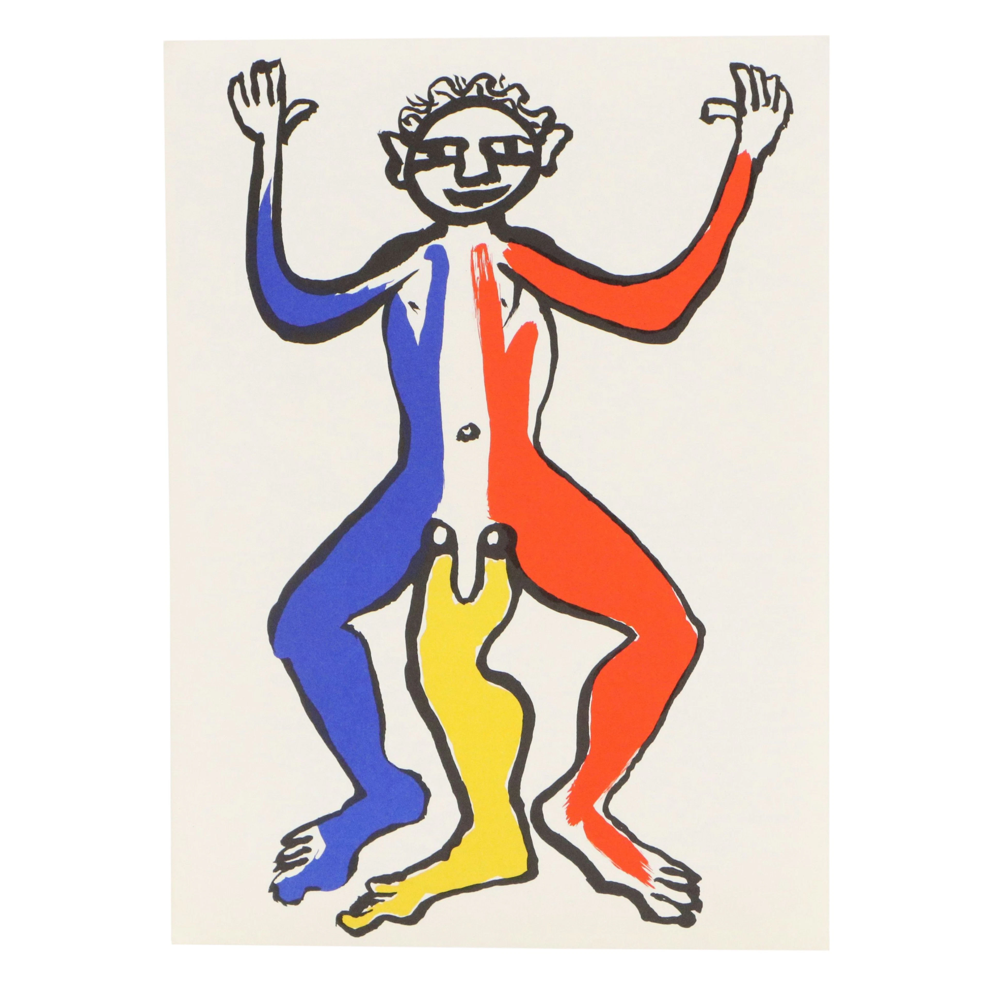 Alexander Calder Figurative Color Lithograph for "Derrière le Miroir," 1975