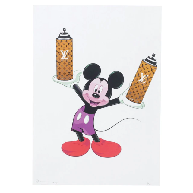 Death NYC Graphic Print of Homage to Disney and Louis Vuitton, 2019