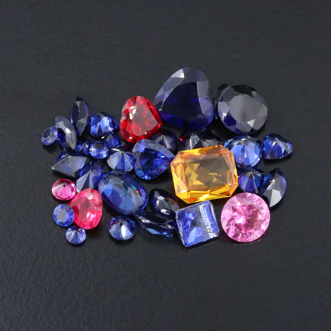 Loose 15.54 CTW Lab Grown Ruby and Lab Grown Sapphire Lot