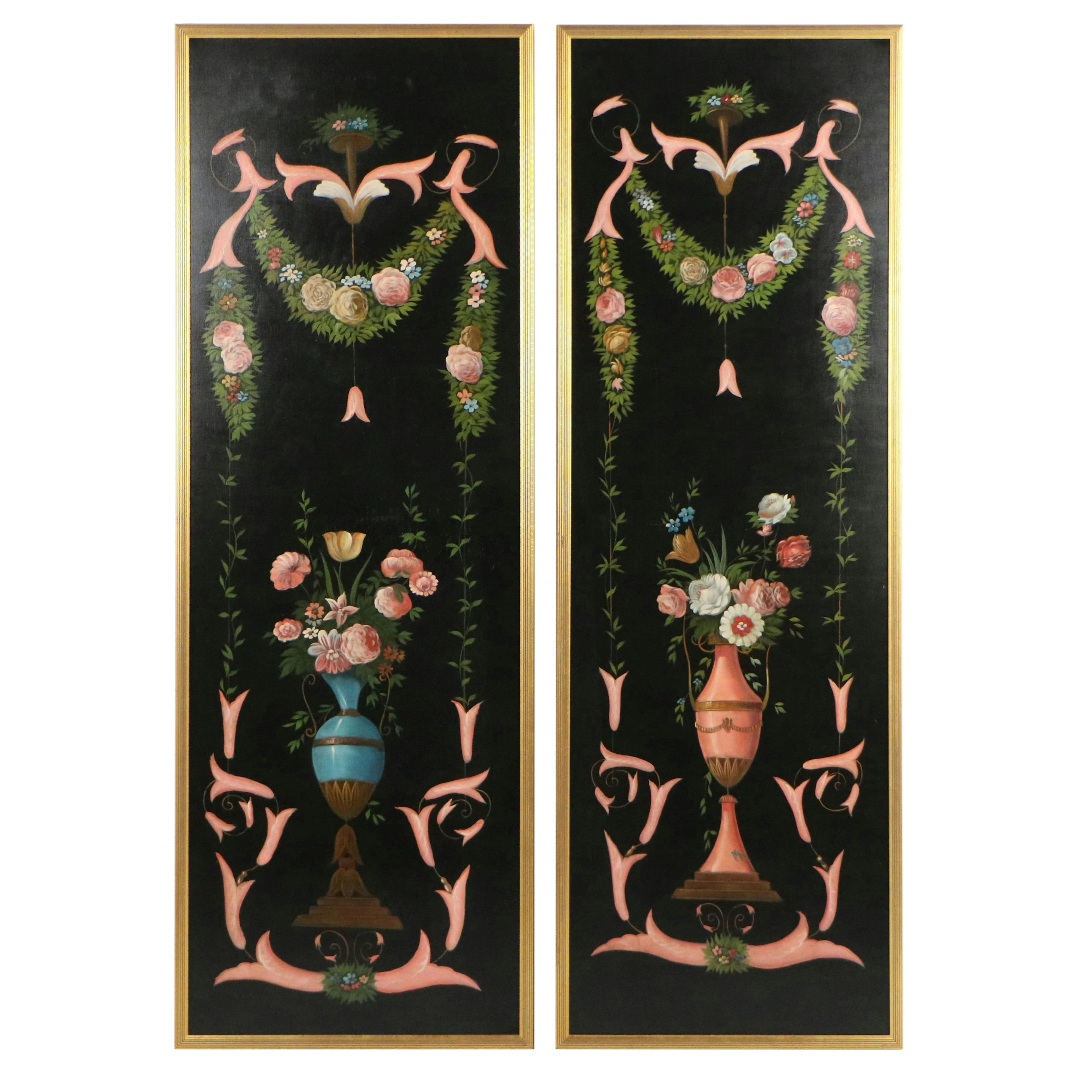 Chelsea House Rococo Style Decorative Oil Paintings "Versailles Urn"