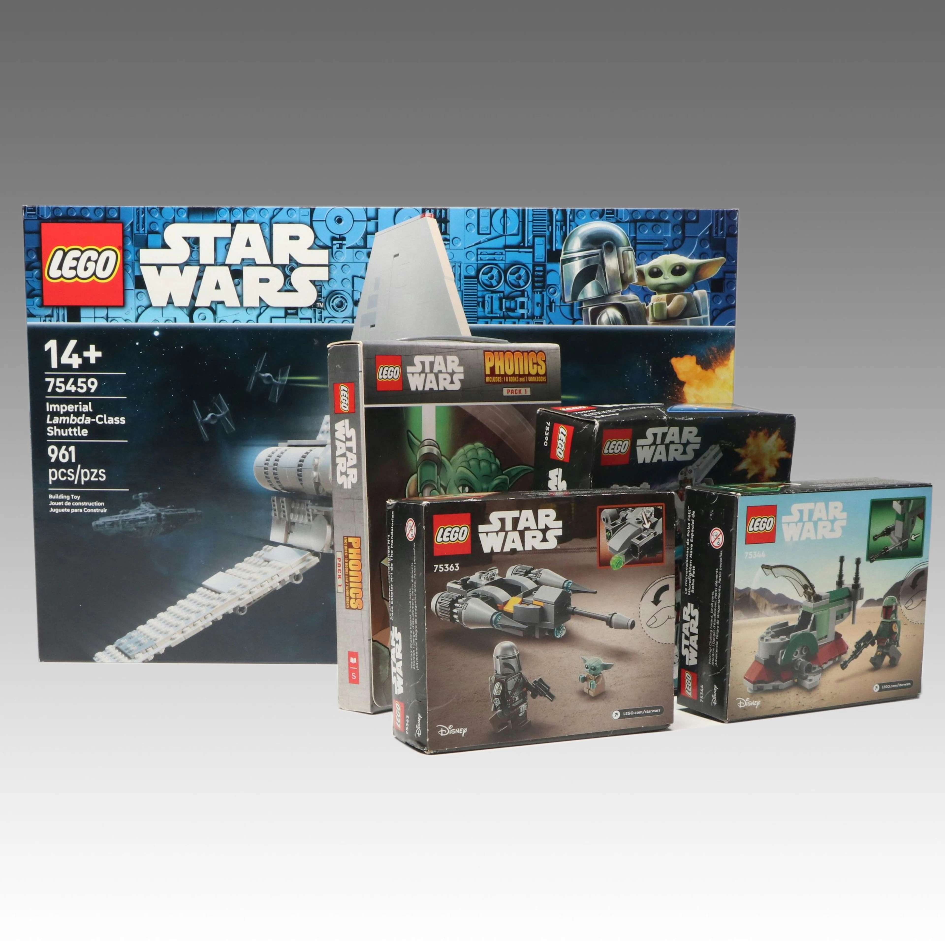 LEGO Star Wars Building Sets and Phonics Workbooks