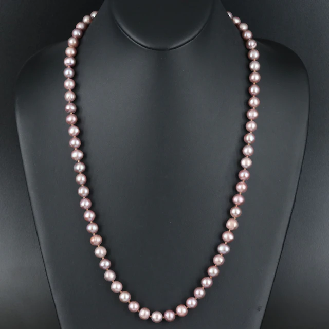 Pearl Necklace with 14K Clasp