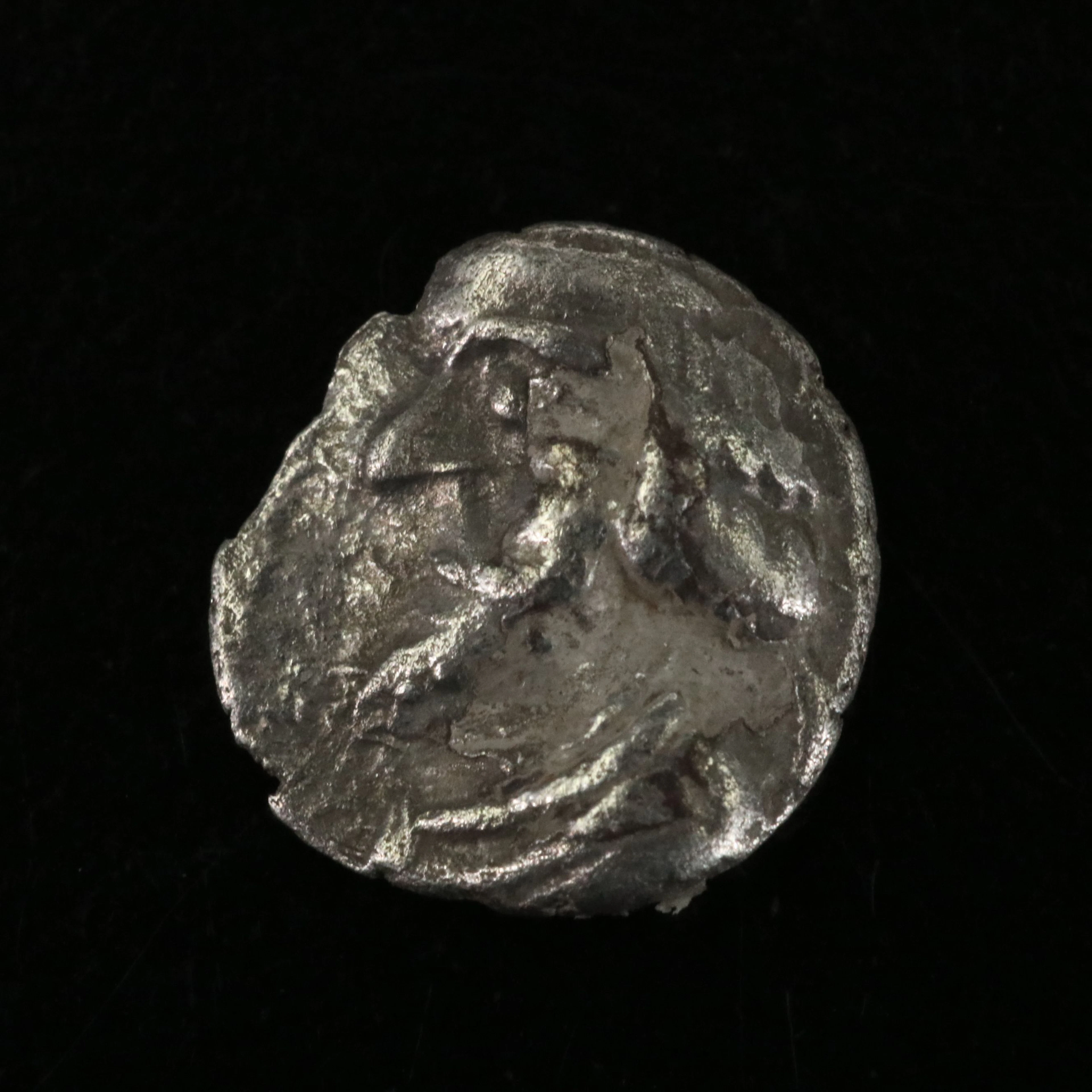 Ancient Kingdom of Persis AR Obol Coin of Oxathres I, ca. 60 A.D.