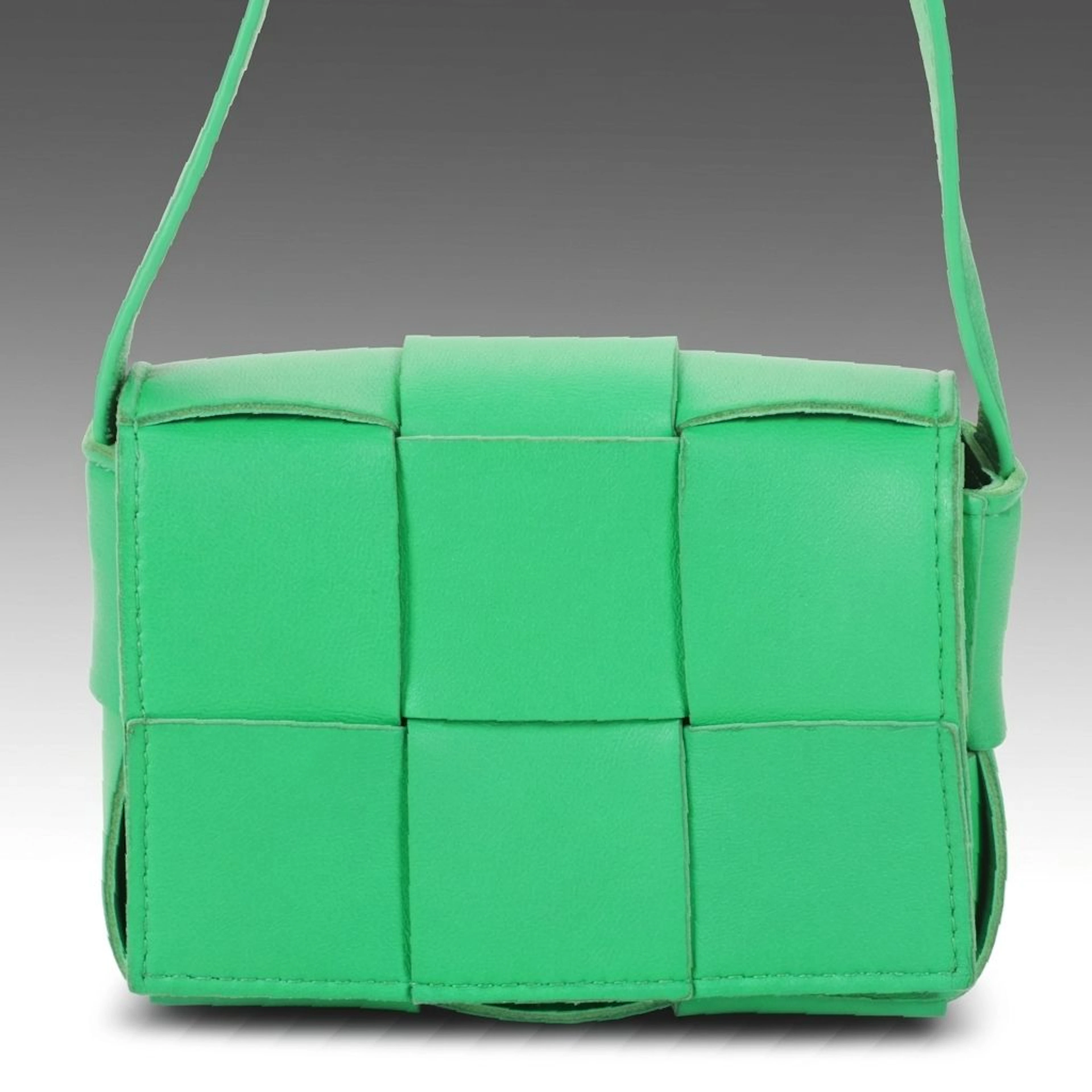 Bottega Veneta Candy Cassette Mini Intrecciato Crossbody Bag in Calfskin